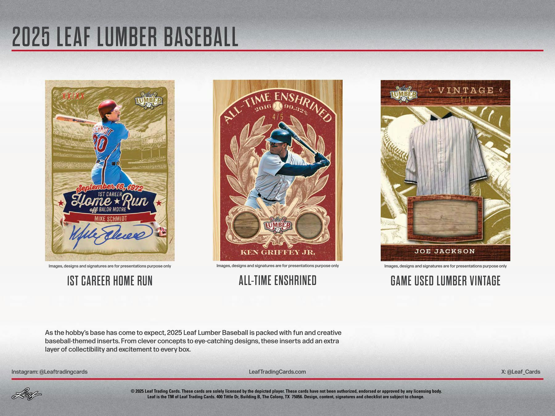 2025 Leaf Lumber Baseball Hobby Box | Columbia Sports Cards - Image 6
