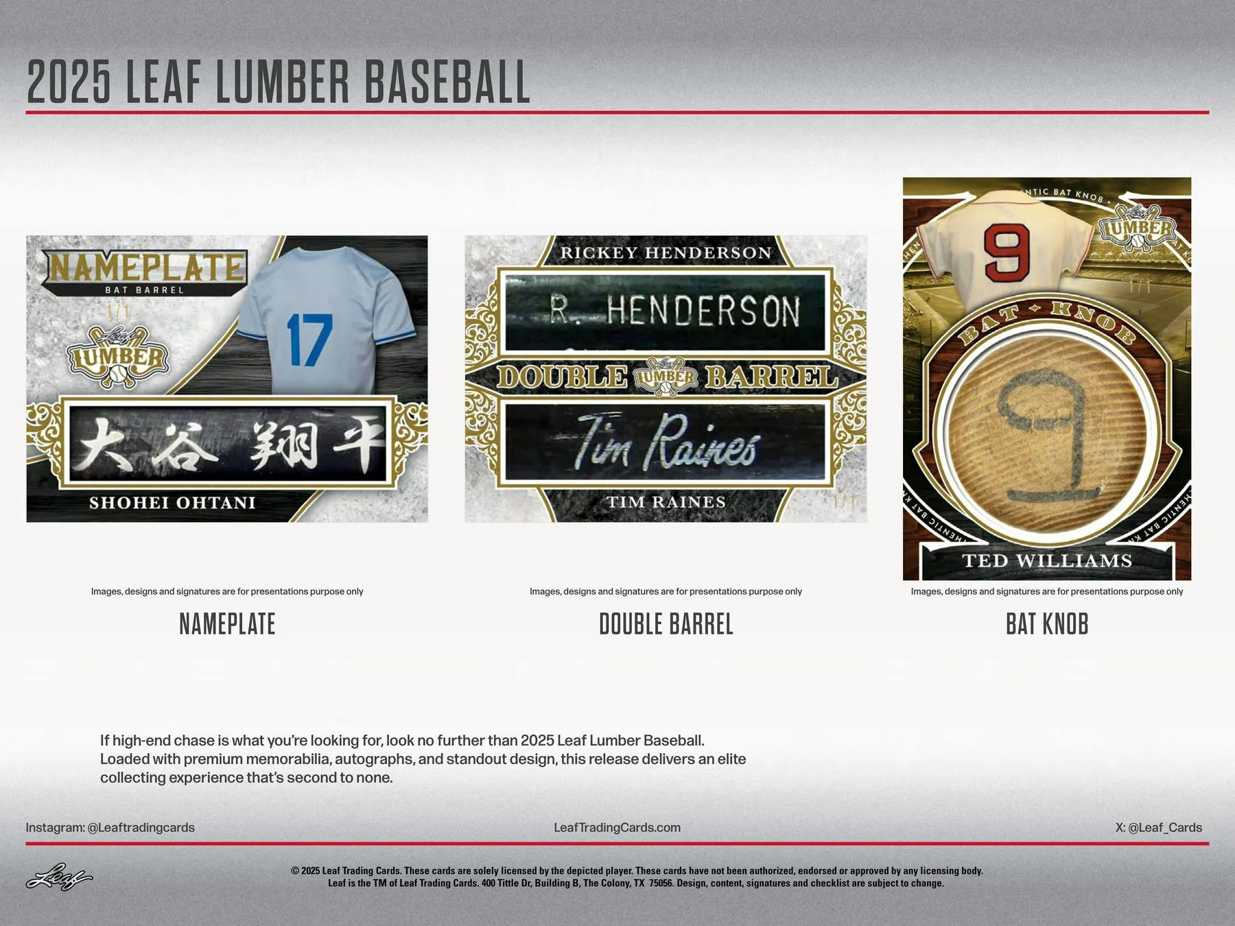 2025 Leaf Lumber Baseball Hobby Box | Columbia Sports Cards - Image 7