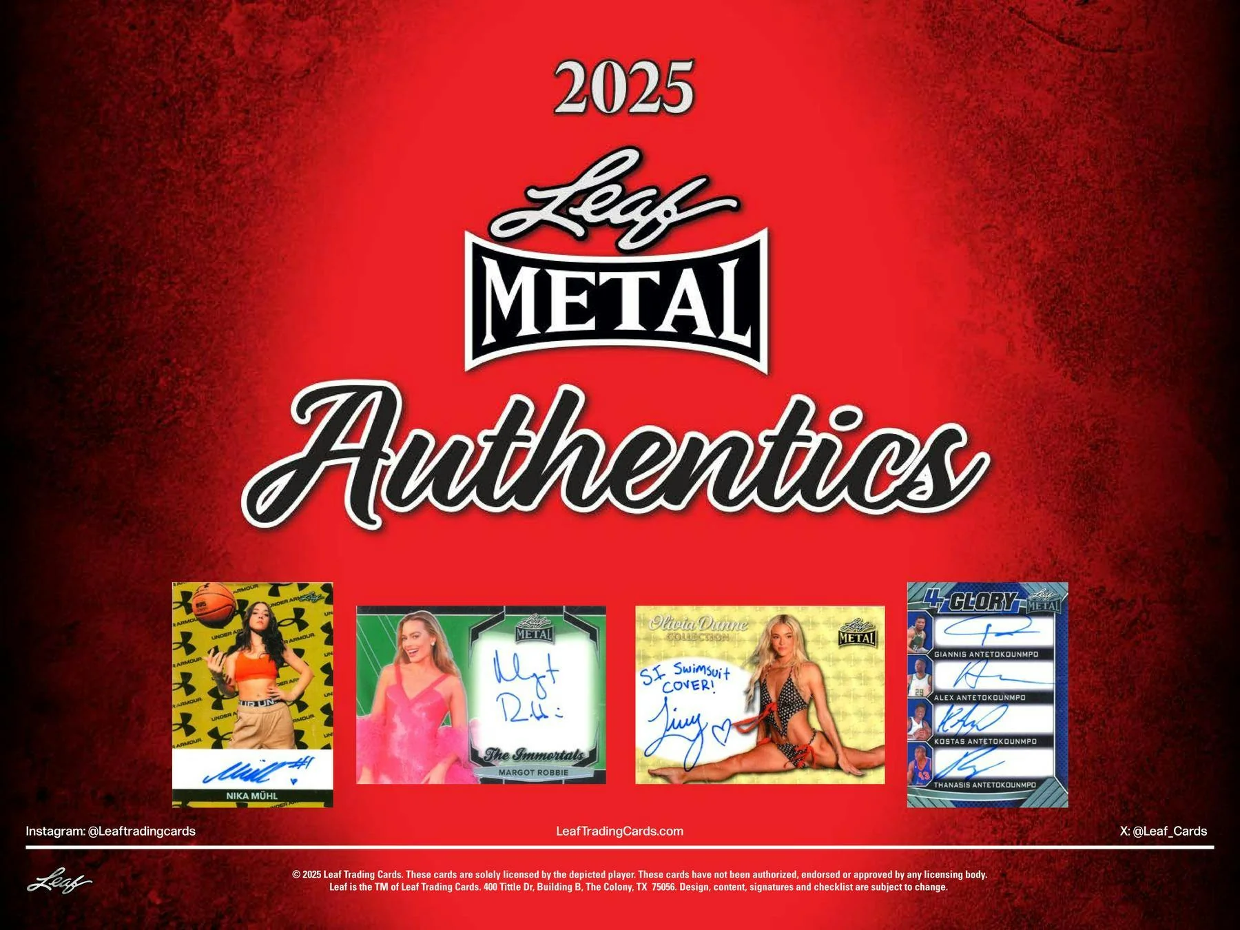 2025 Leaf Metal Authentics Hobby Box | Columbia Sports Cards - Image 3
