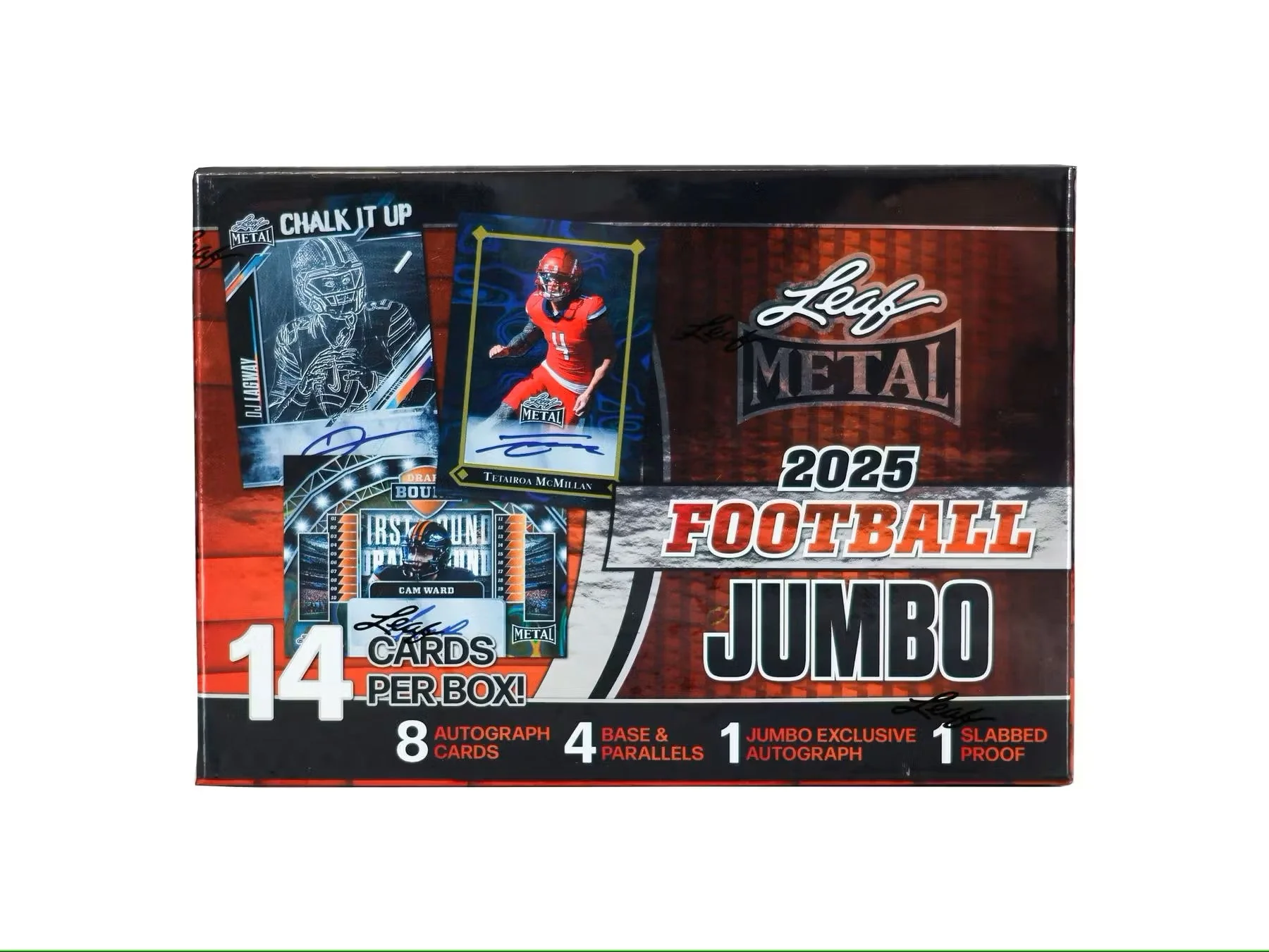 2025 Leaf Metal Football Hobby Jumbo Box