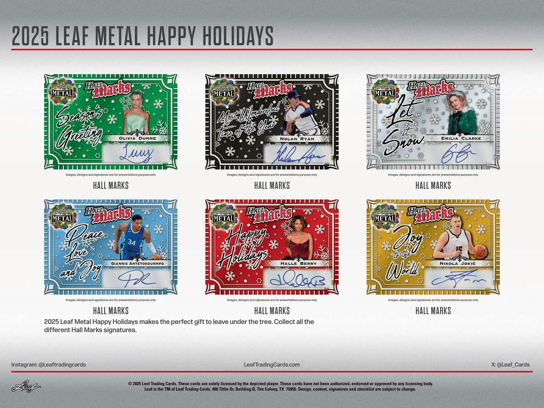 2025 Leaf Metal Happy Holidays Hobby Box | Columbia Sports Cards - Image 4