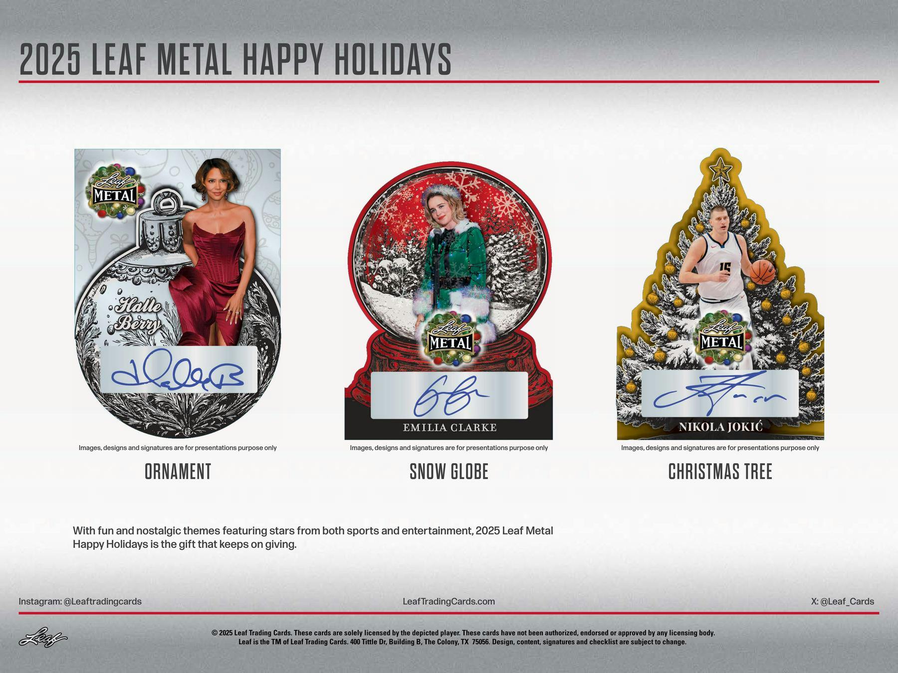 2025 Leaf Metal Happy Holidays Hobby Box | Columbia Sports Cards - Image 5