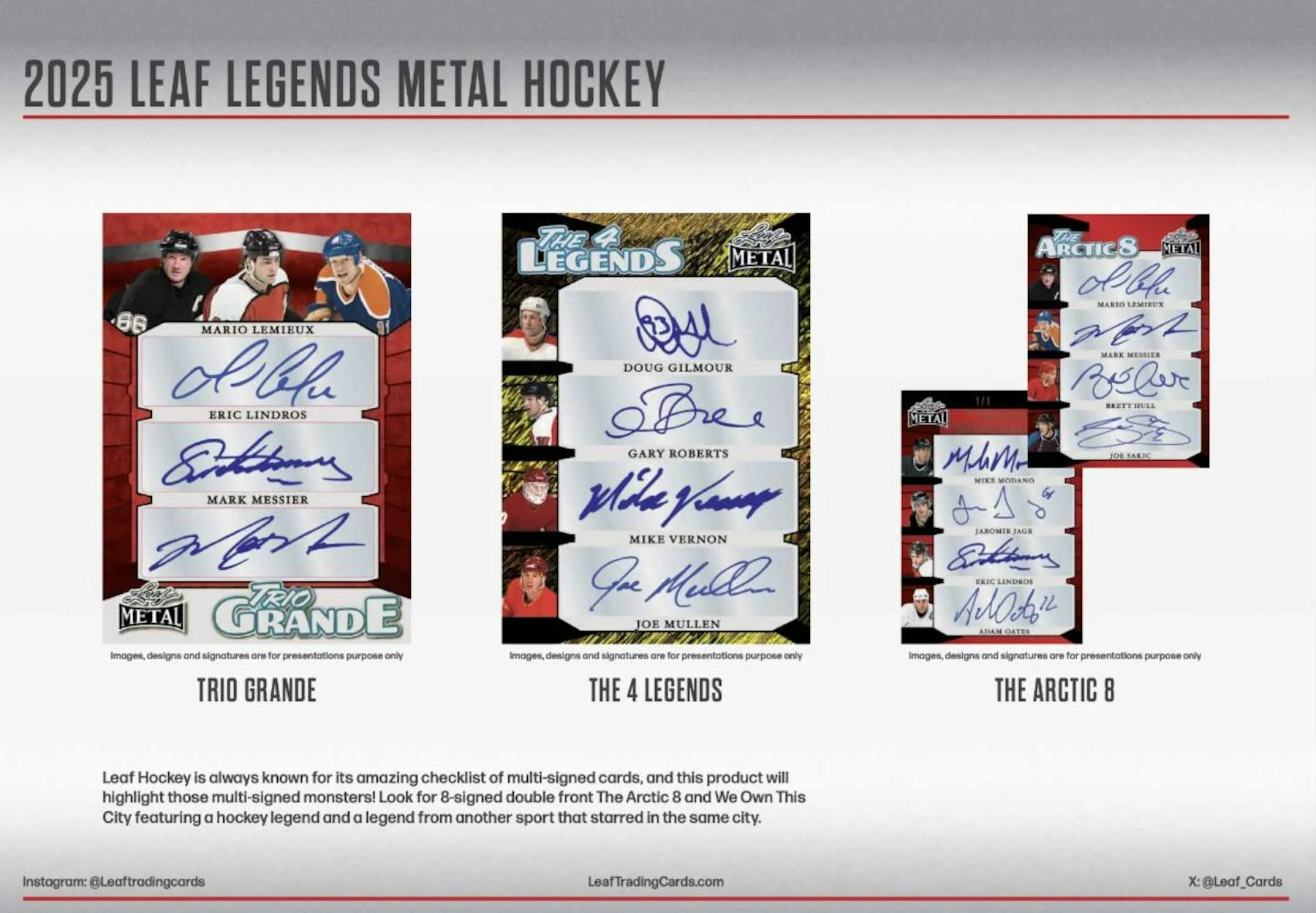 2025 Leaf Metal Legends Hockey Hobby Box - Image 4