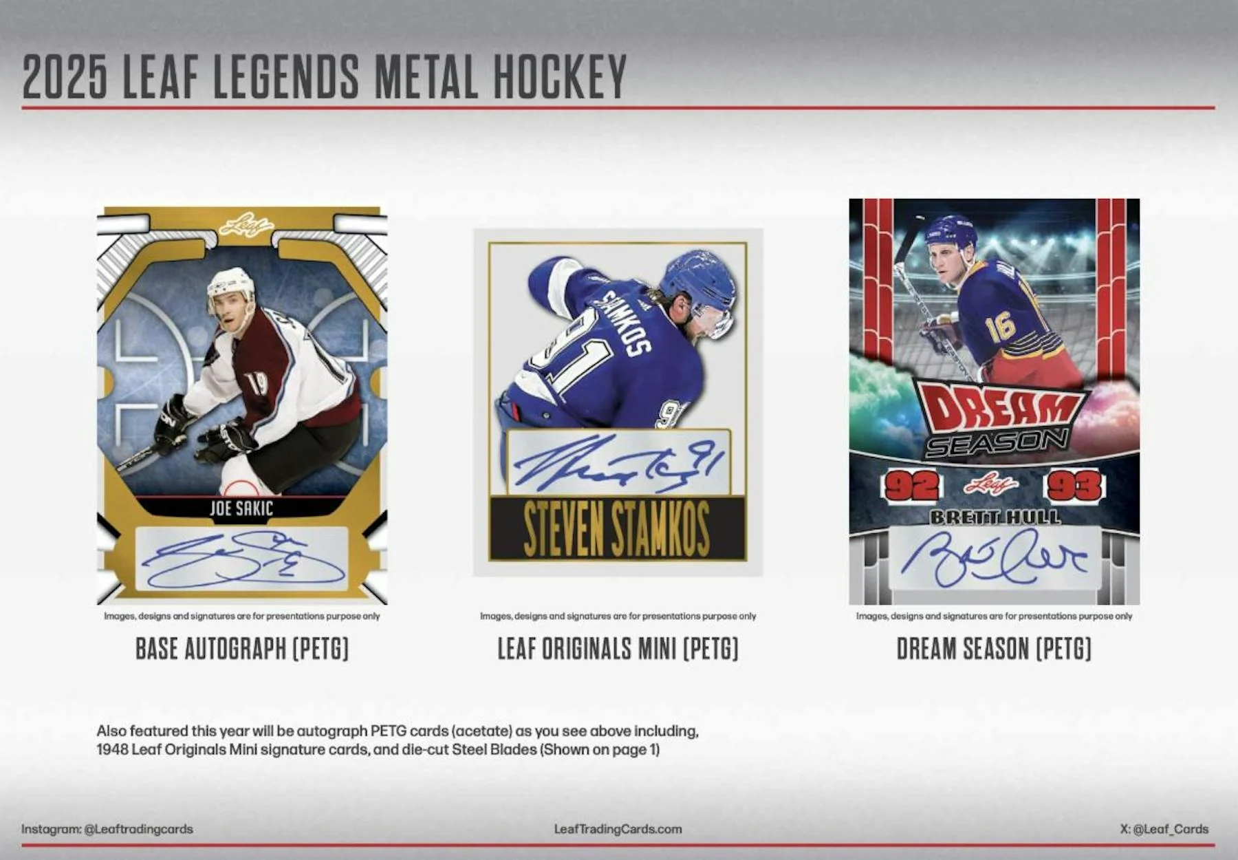 2025 Leaf Metal Legends Hockey Hobby Box - Image 5