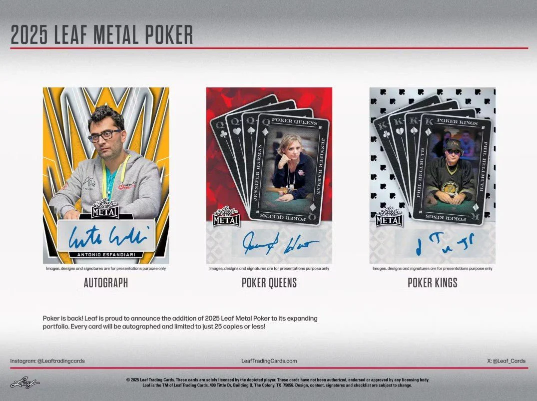 2025 Leaf Metal Poker Hobby Box - Image 4