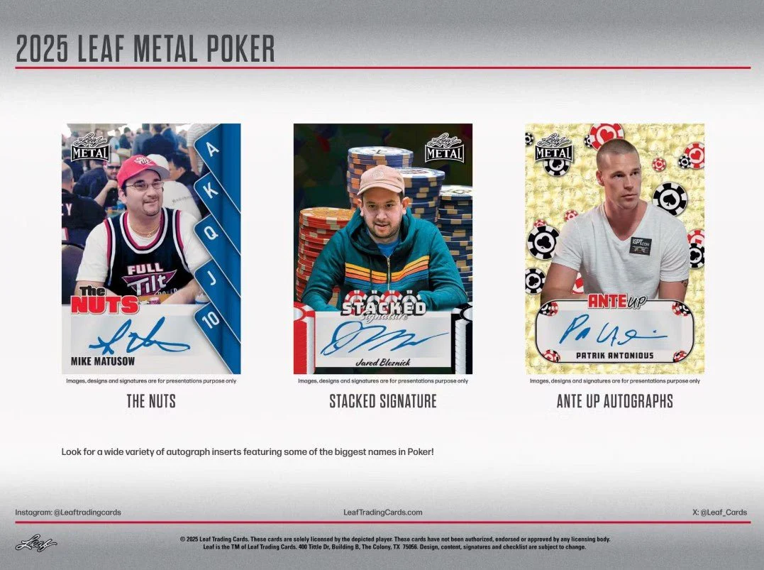 2025 Leaf Metal Poker Hobby Box - Image 5