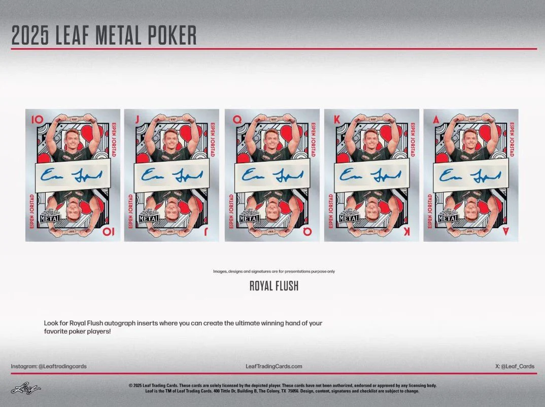 2025 Leaf Metal Poker Hobby Box - Image 7