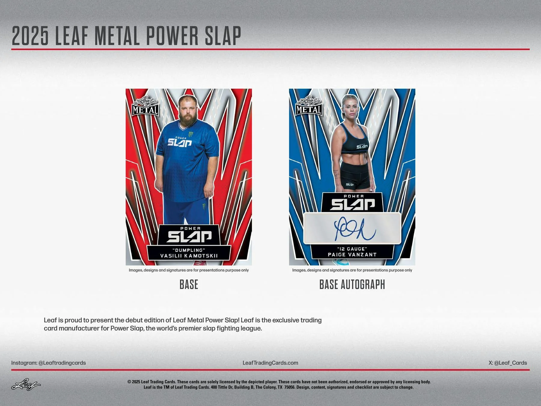 2025 Leaf Metal Power Slap Hobby Box | Columbia Sports Cards - Image 3