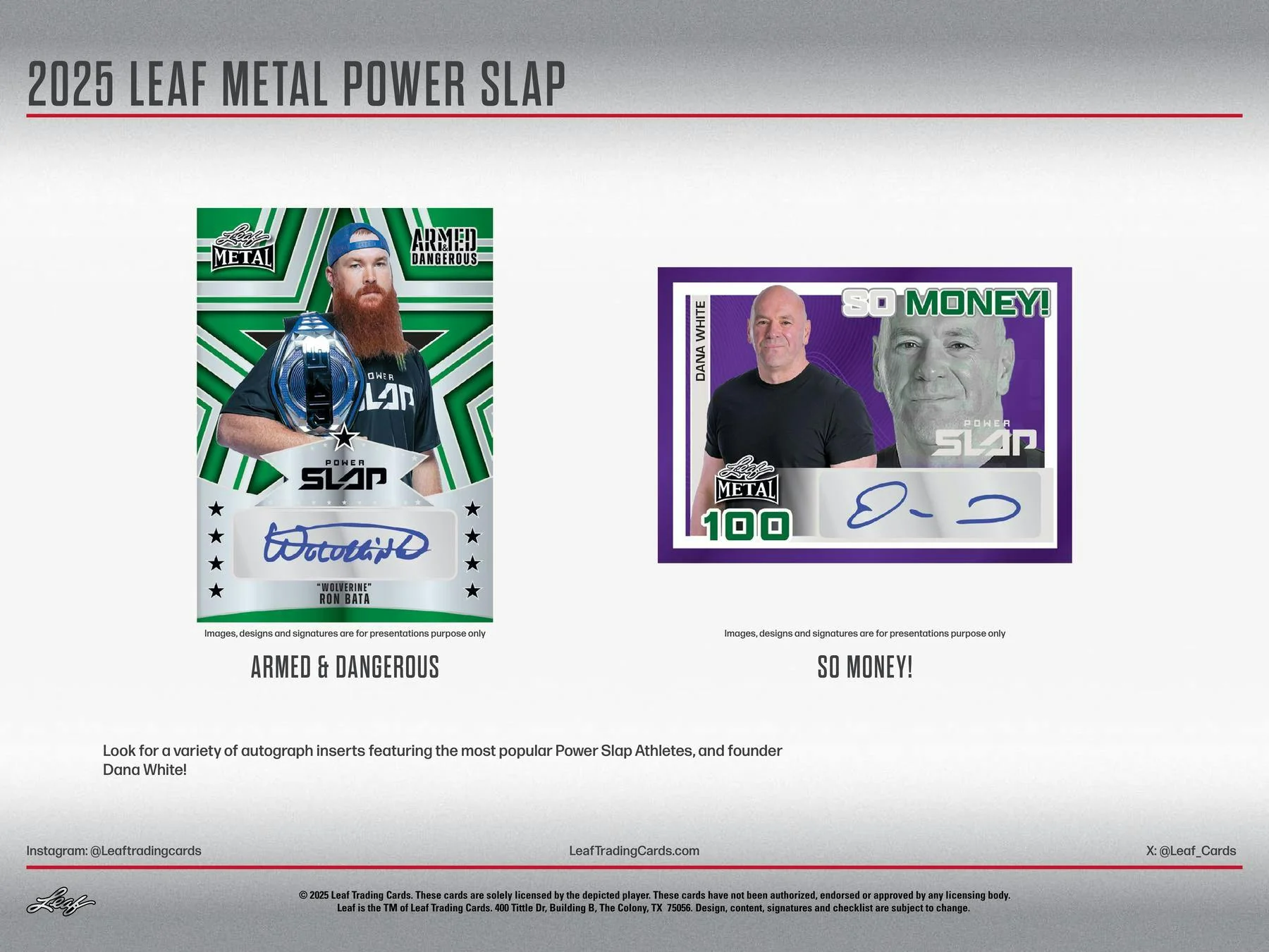 2025 Leaf Metal Power Slap Hobby Box | Columbia Sports Cards - Image 4