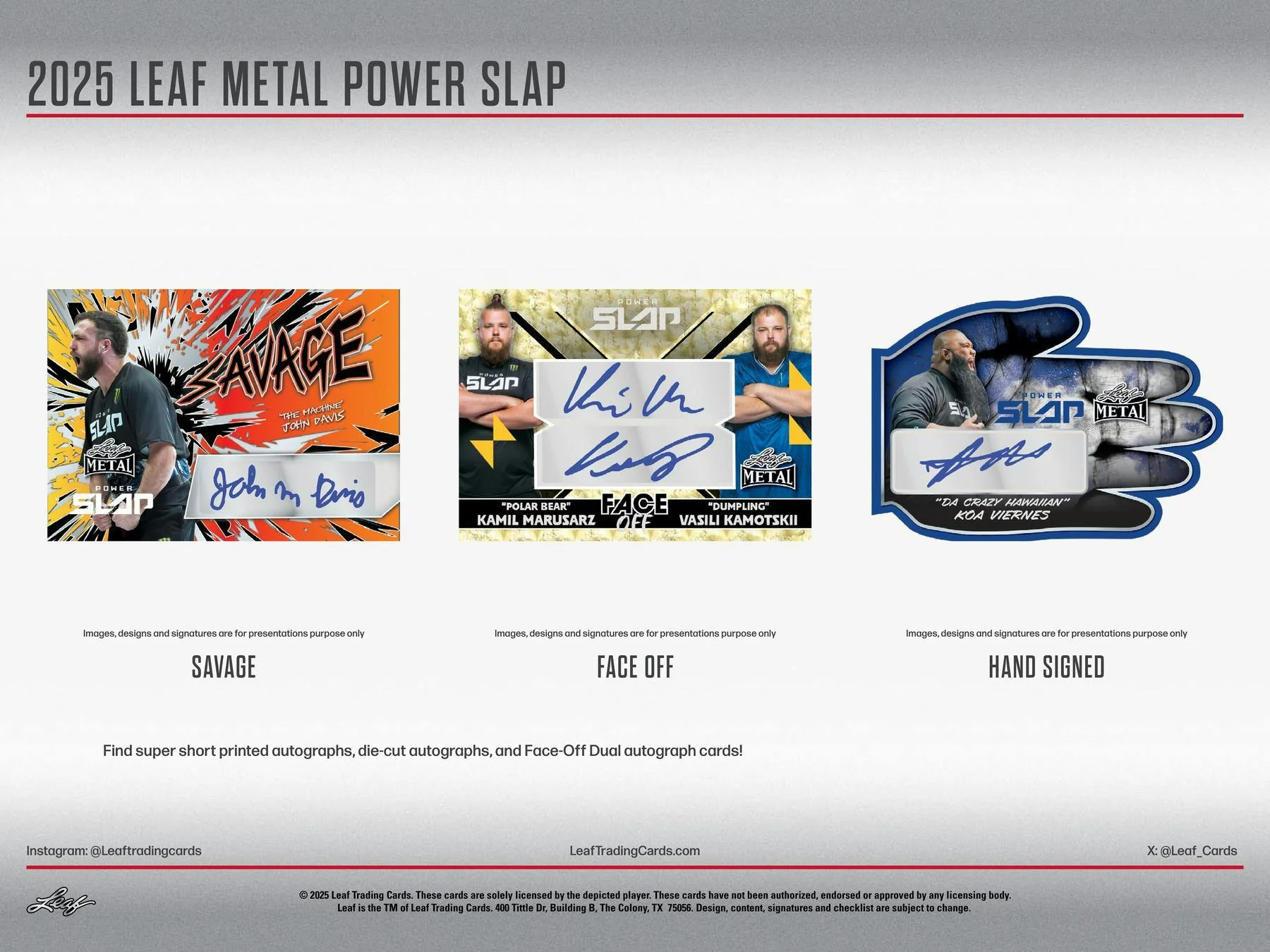 2025 Leaf Metal Power Slap Hobby Box | Columbia Sports Cards - Image 5