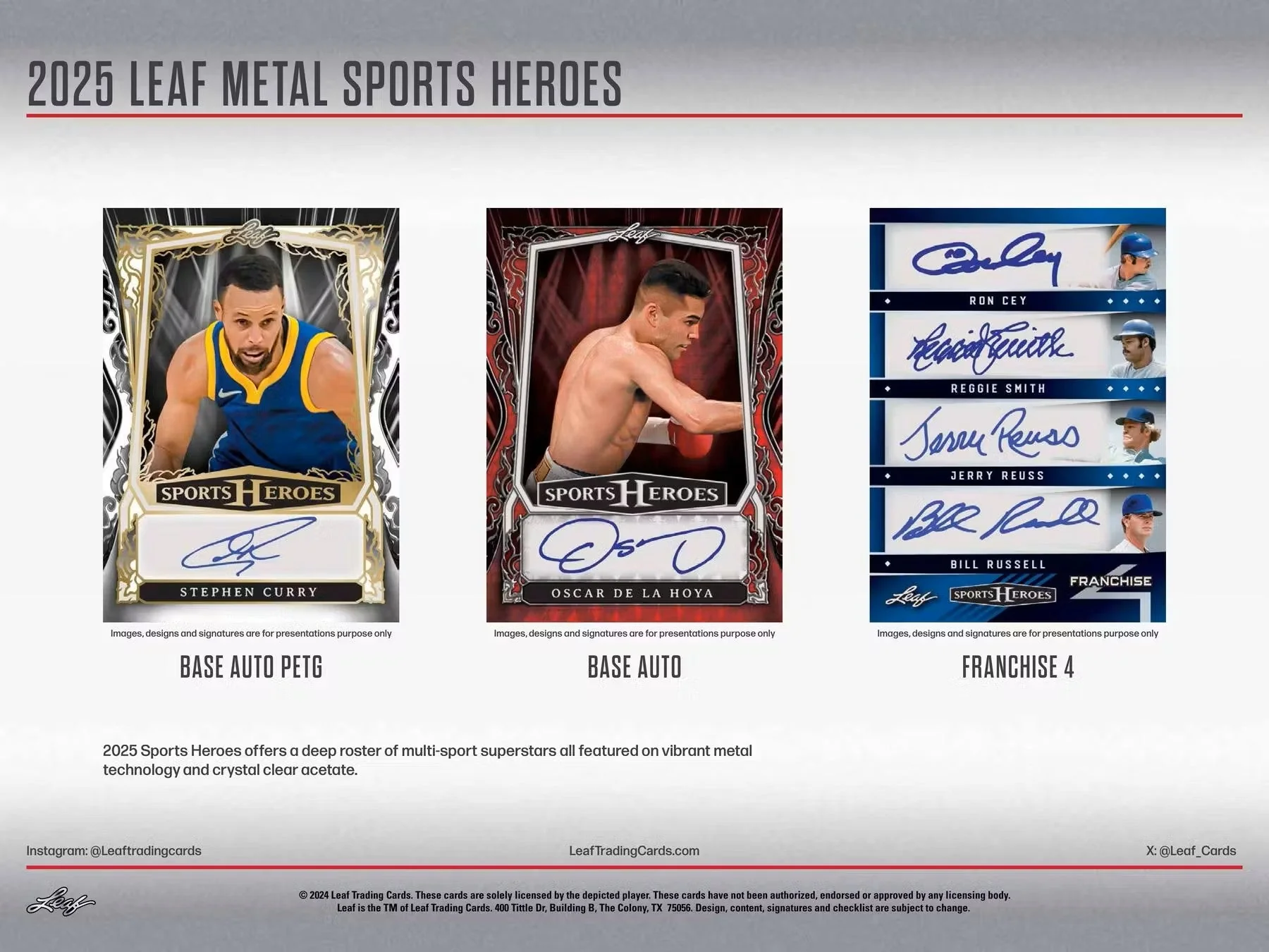 2025 Leaf Metal Sports Heroes Hobby Box - Image 4