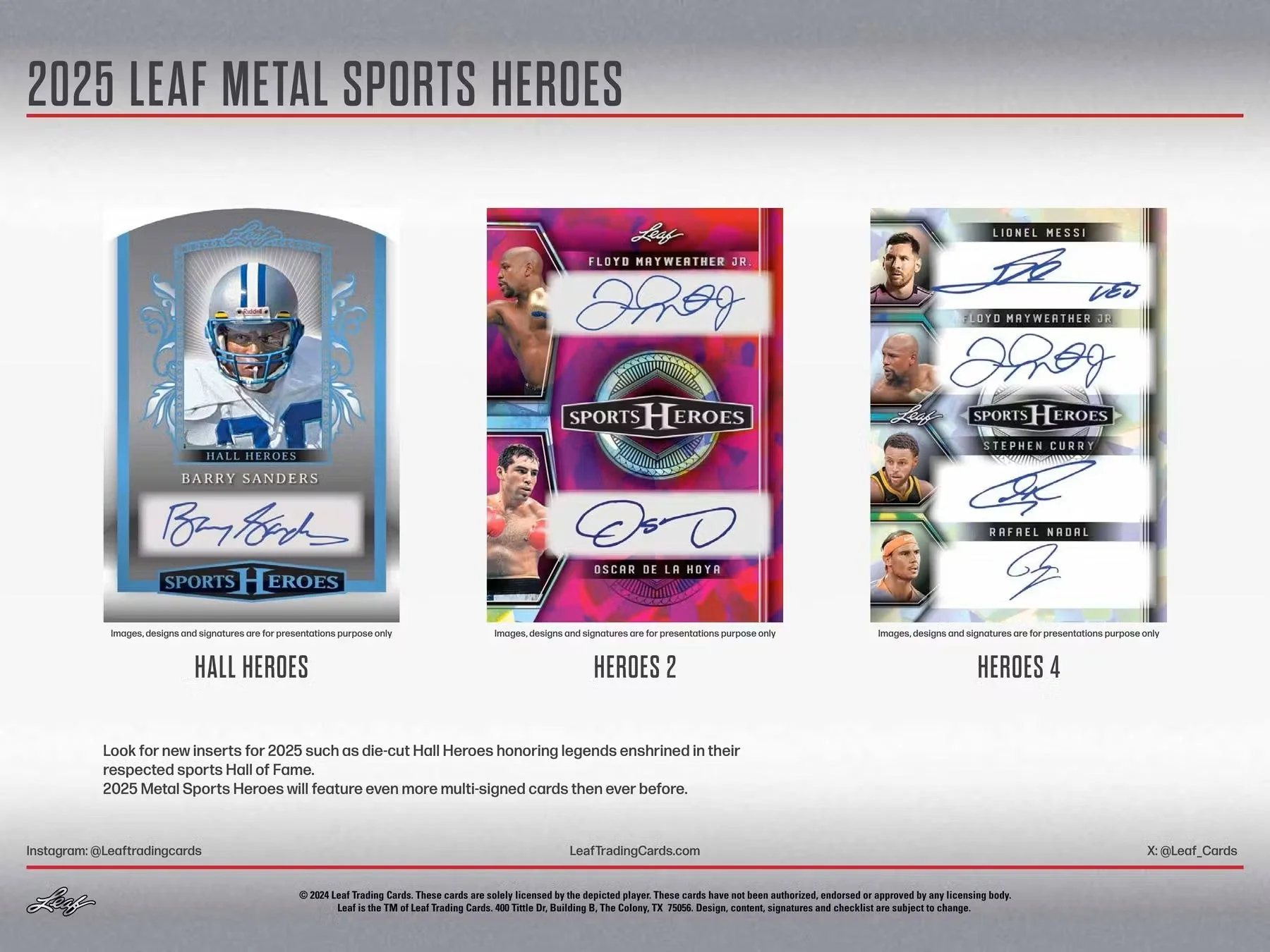 2025 Leaf Metal Sports Heroes Hobby Box - Image 5