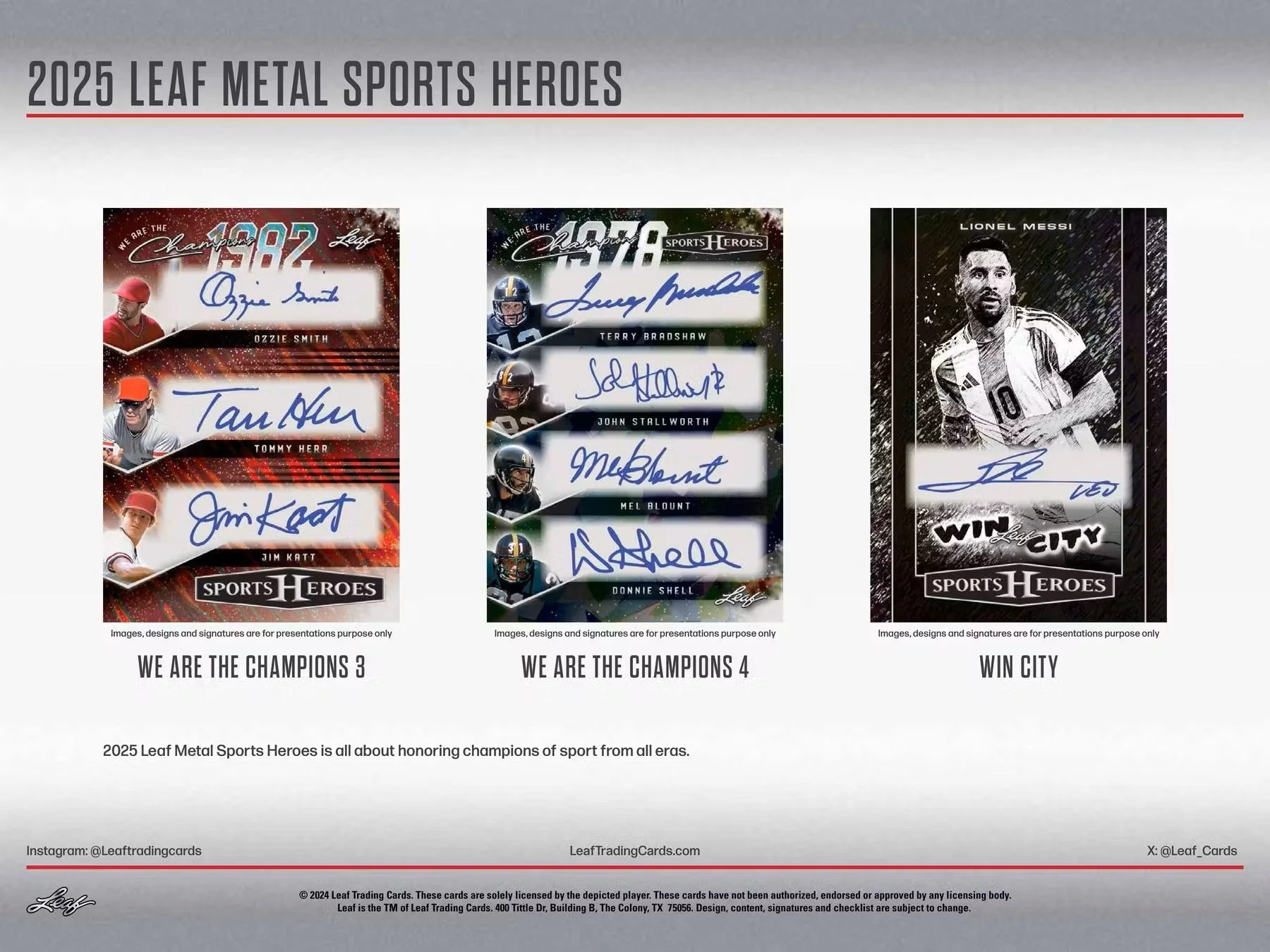 2025 Leaf Metal Sports Heroes Hobby Box - Image 7