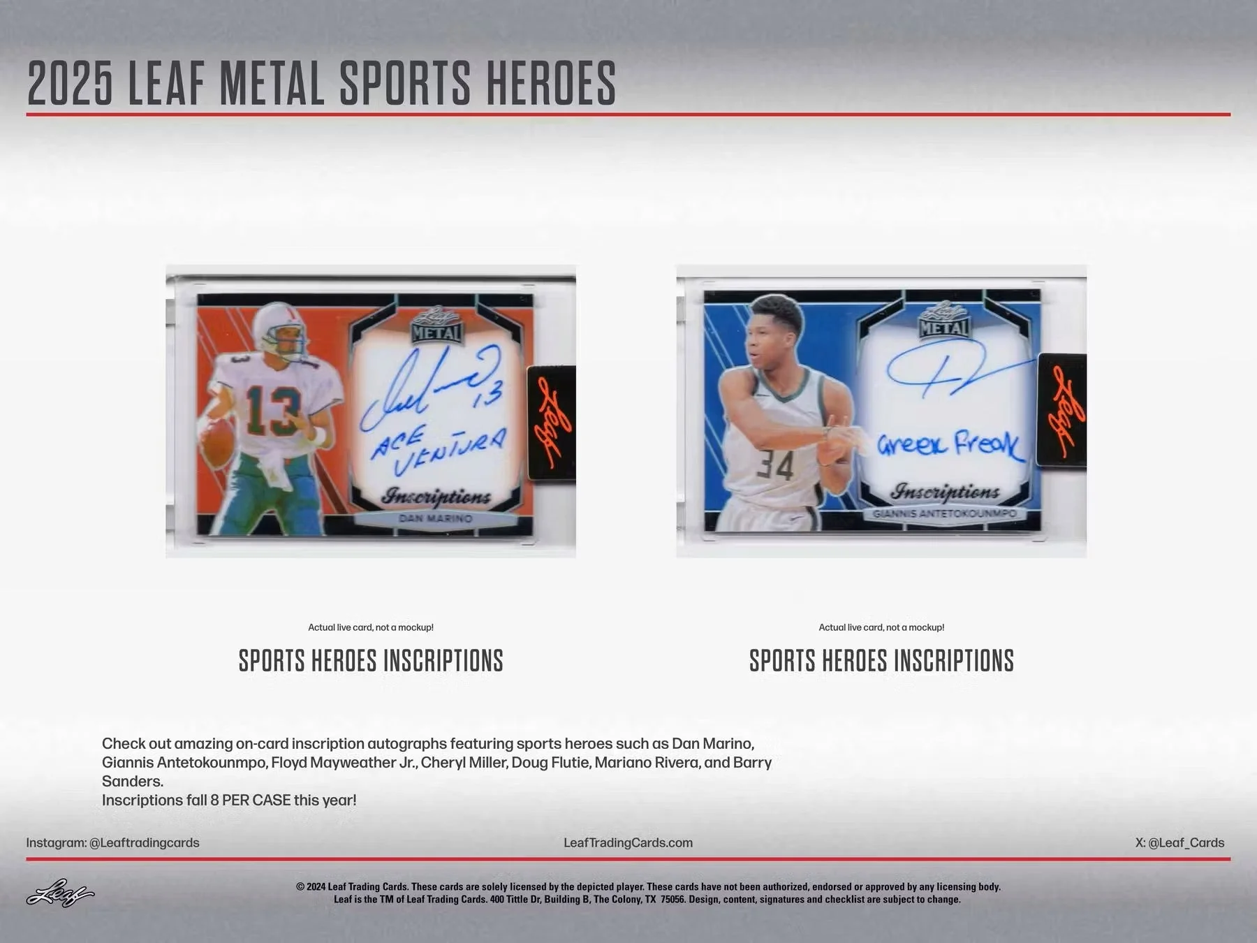 2025 Leaf Metal Sports Heroes Hobby Box - Image 8