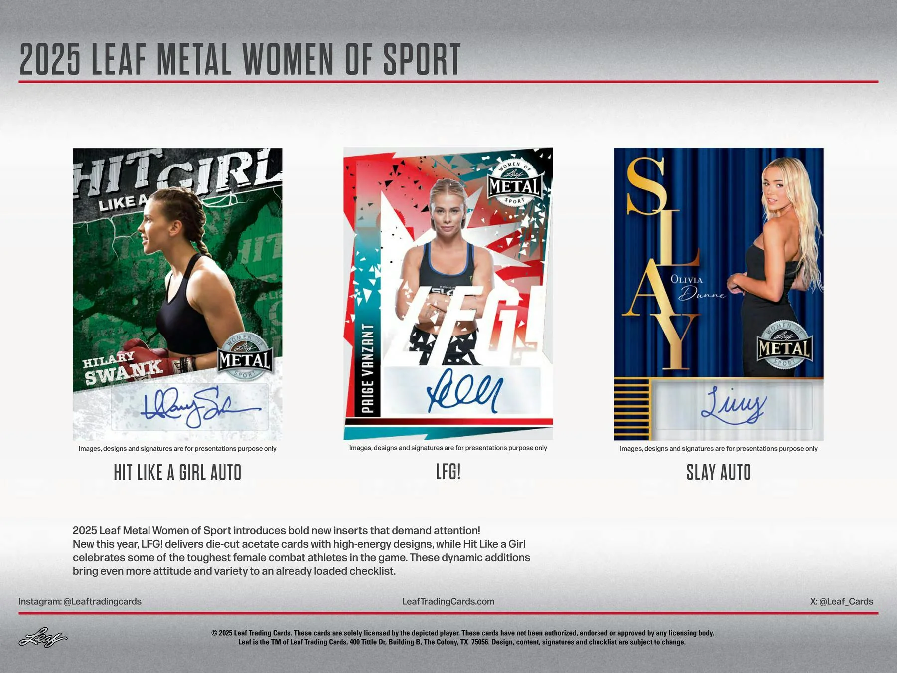 2025 Leaf Metal Women of Sport Hobby Box | Columbia Sports Cards - Image 8