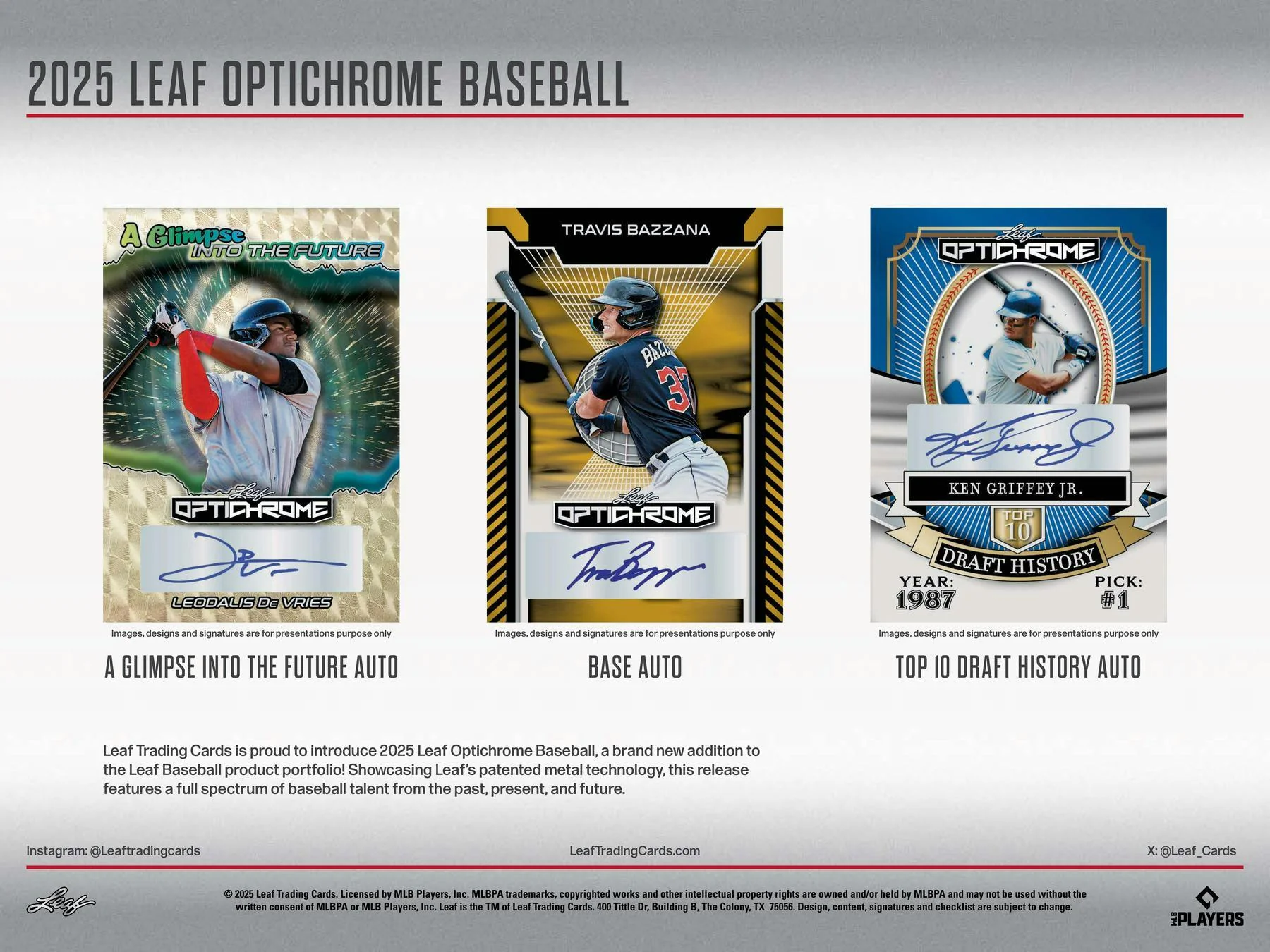 2025 Leaf Optichrome Baseball Hobby Jumbo Box | Columbia Sports Cards - Image 3