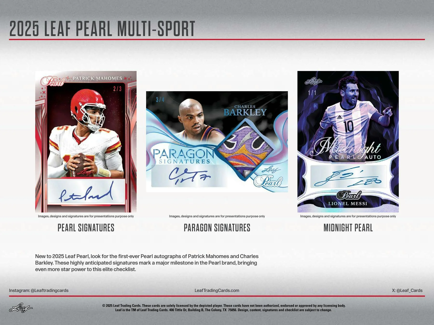 2025 Leaf Pearl Multisport Hobby Box | Columbia Sports Cards & More - Image 4