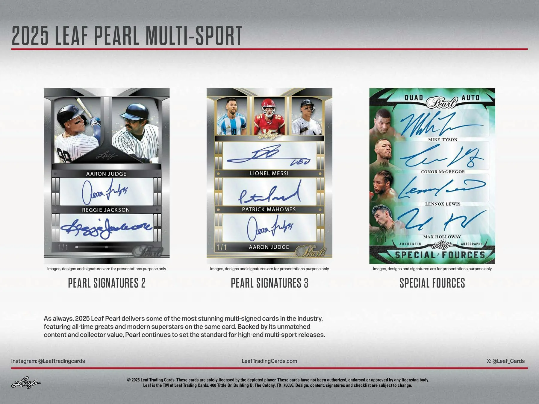 2025 Leaf Pearl Multisport Hobby Box | Columbia Sports Cards & More - Image 5