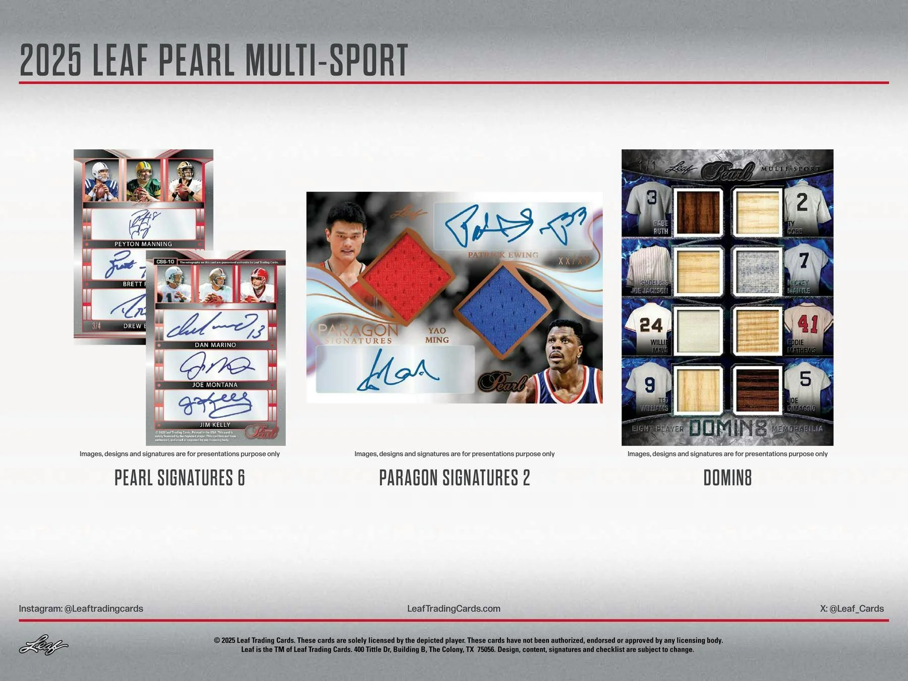 2025 Leaf Pearl Multisport Hobby Box | Columbia Sports Cards & More - Image 9
