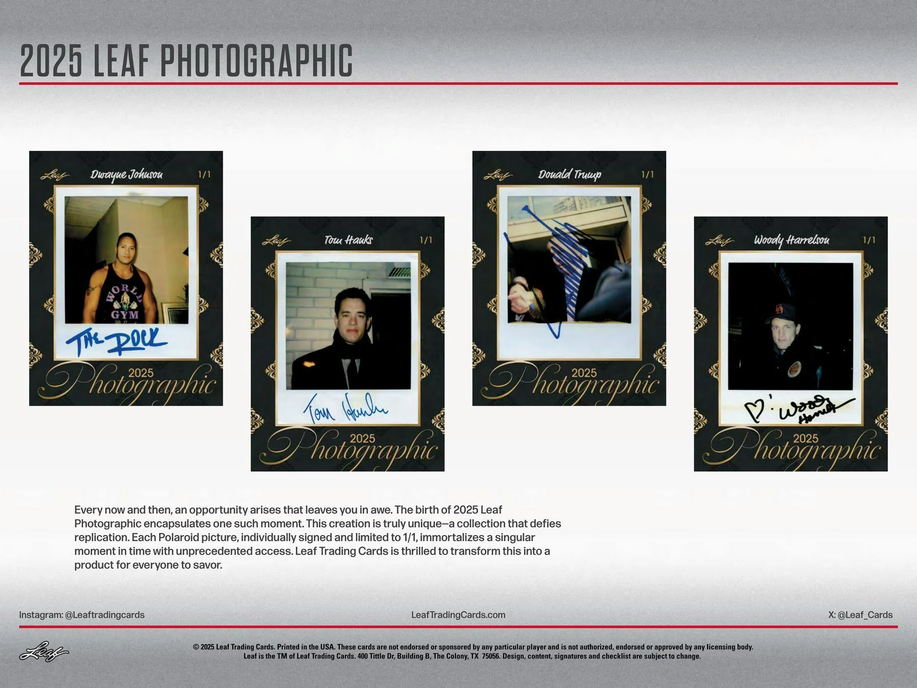2025 Leaf Photographic Box | Columbia Sports Cards - Image 4
