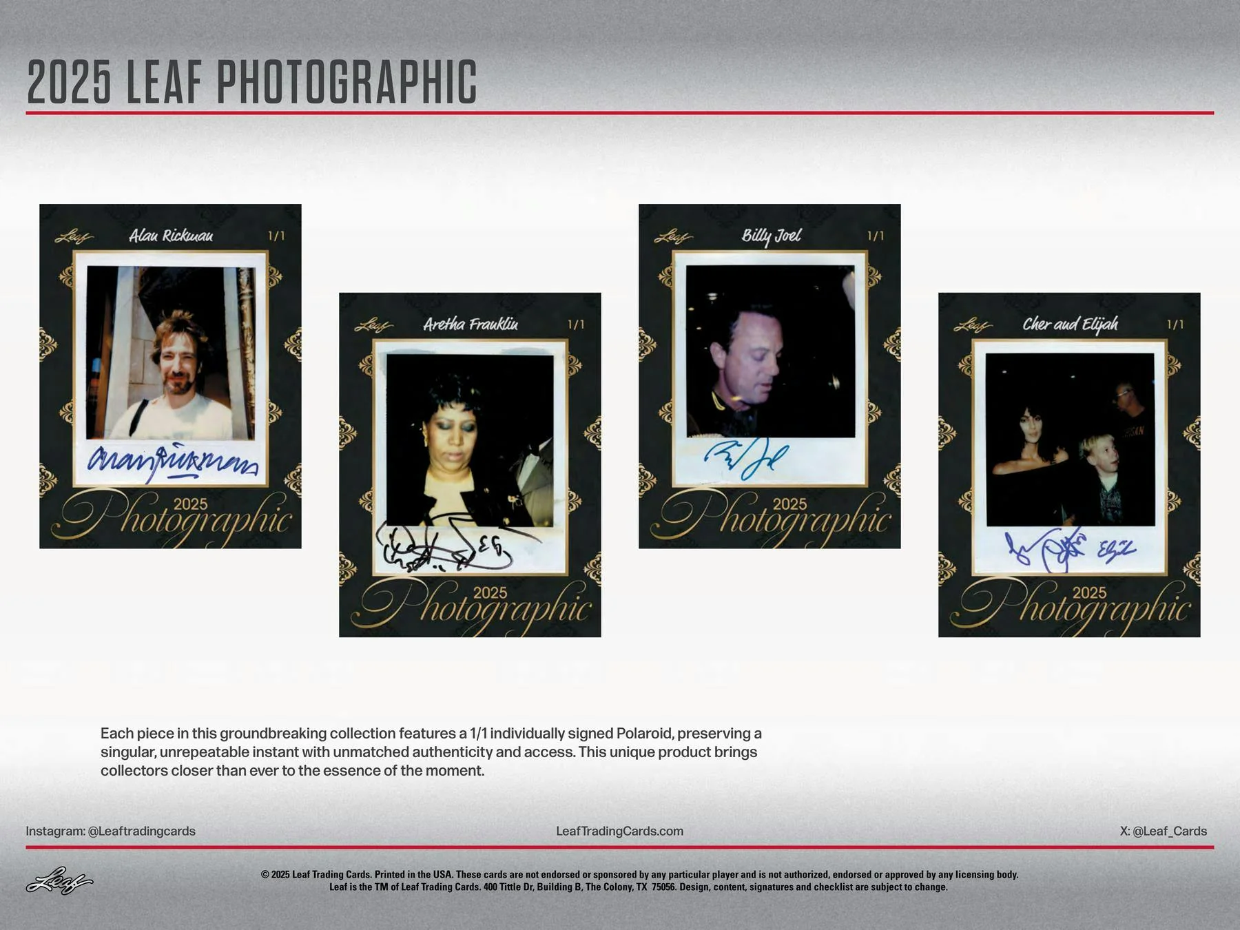 2025 Leaf Photographic Box | Columbia Sports Cards - Image 5