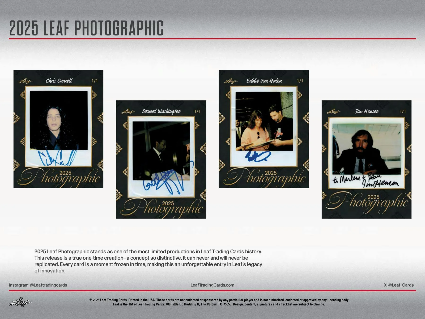 2025 Leaf Photographic Box | Columbia Sports Cards - Image 6