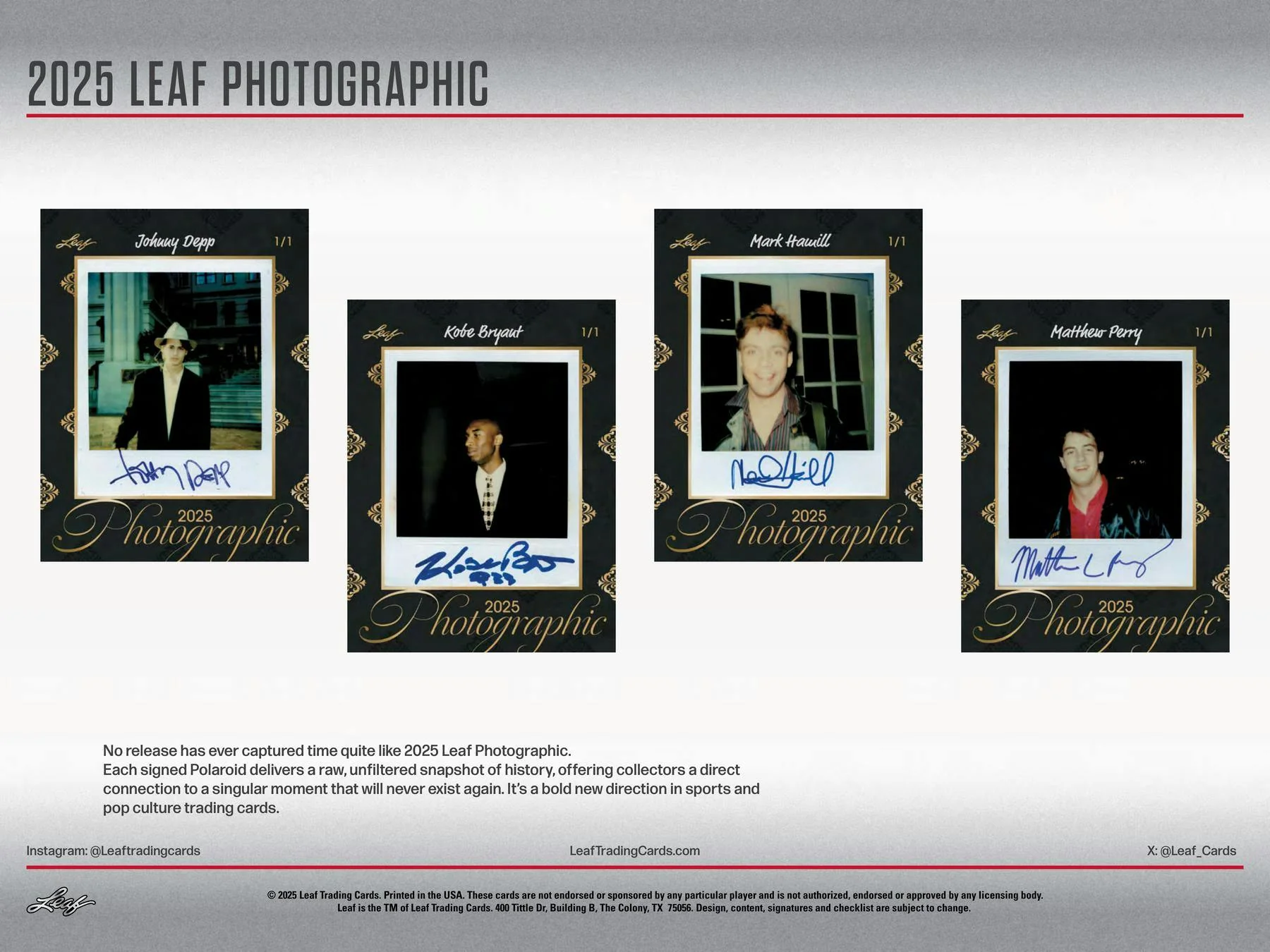 2025 Leaf Photographic Box | Columbia Sports Cards - Image 7