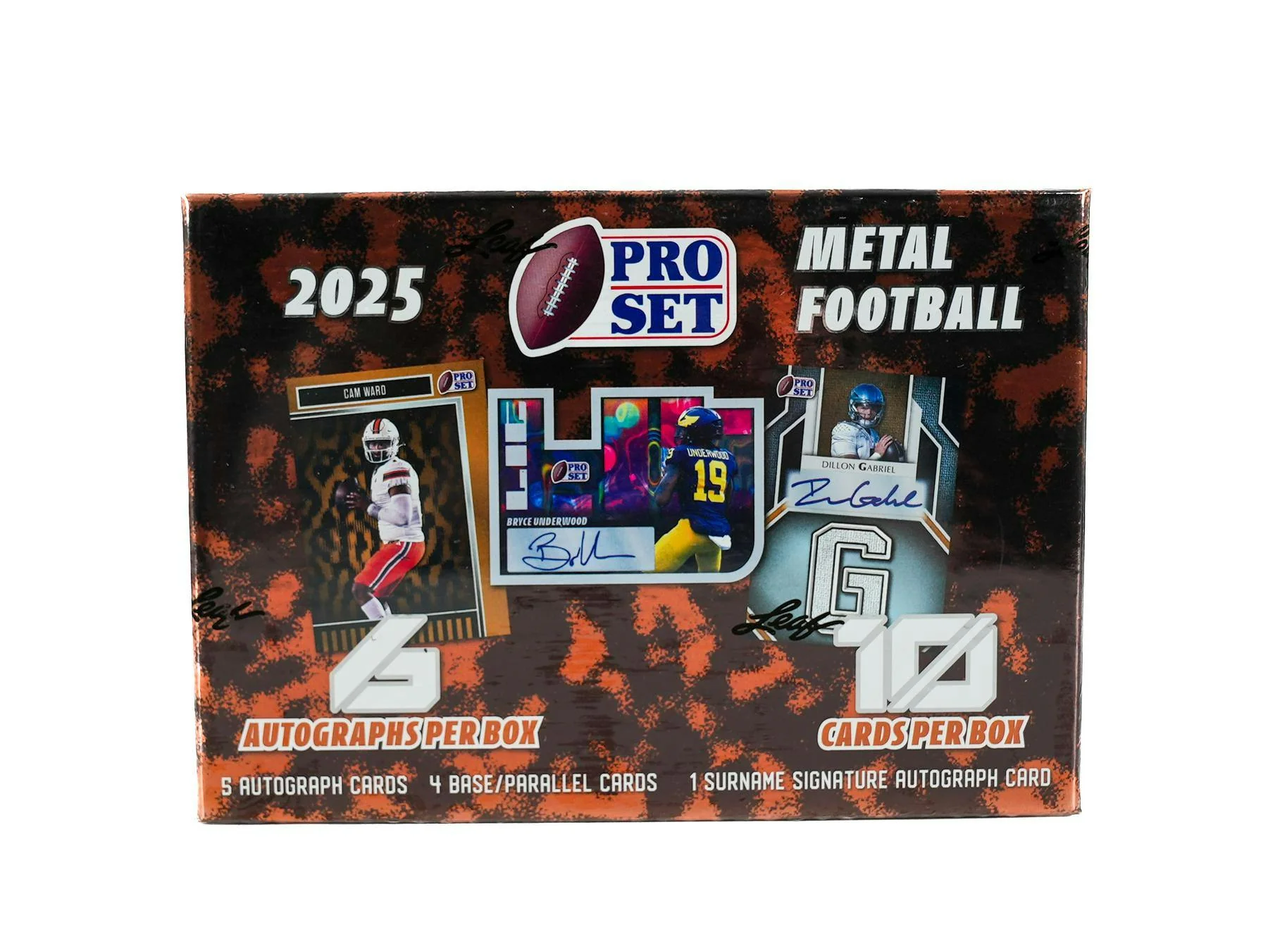 2025 Leaf Pro Set Metal Football Hobby Box