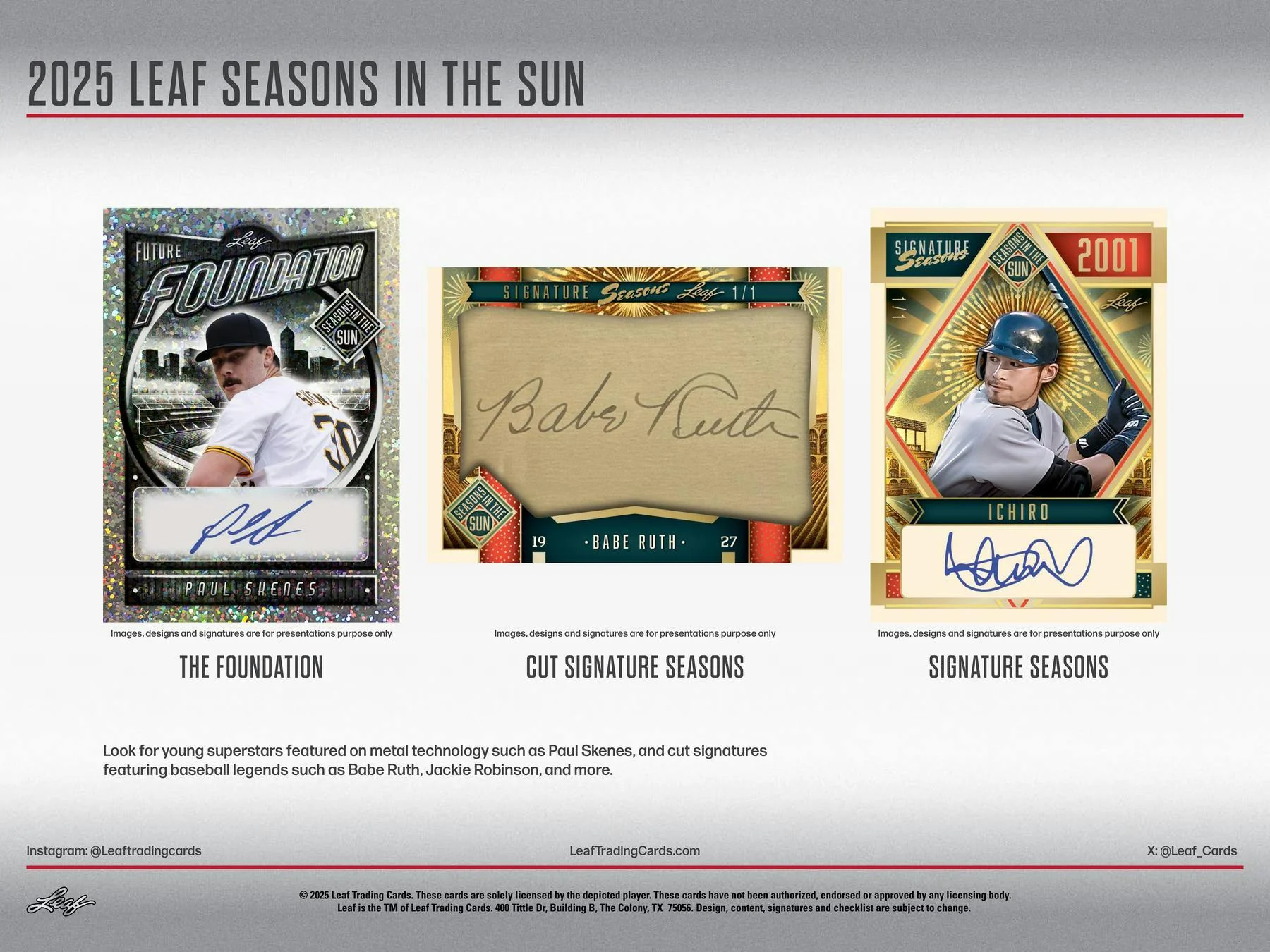 2025 Leaf Seasons in the Sun Baseball Hobby Box - Image 6