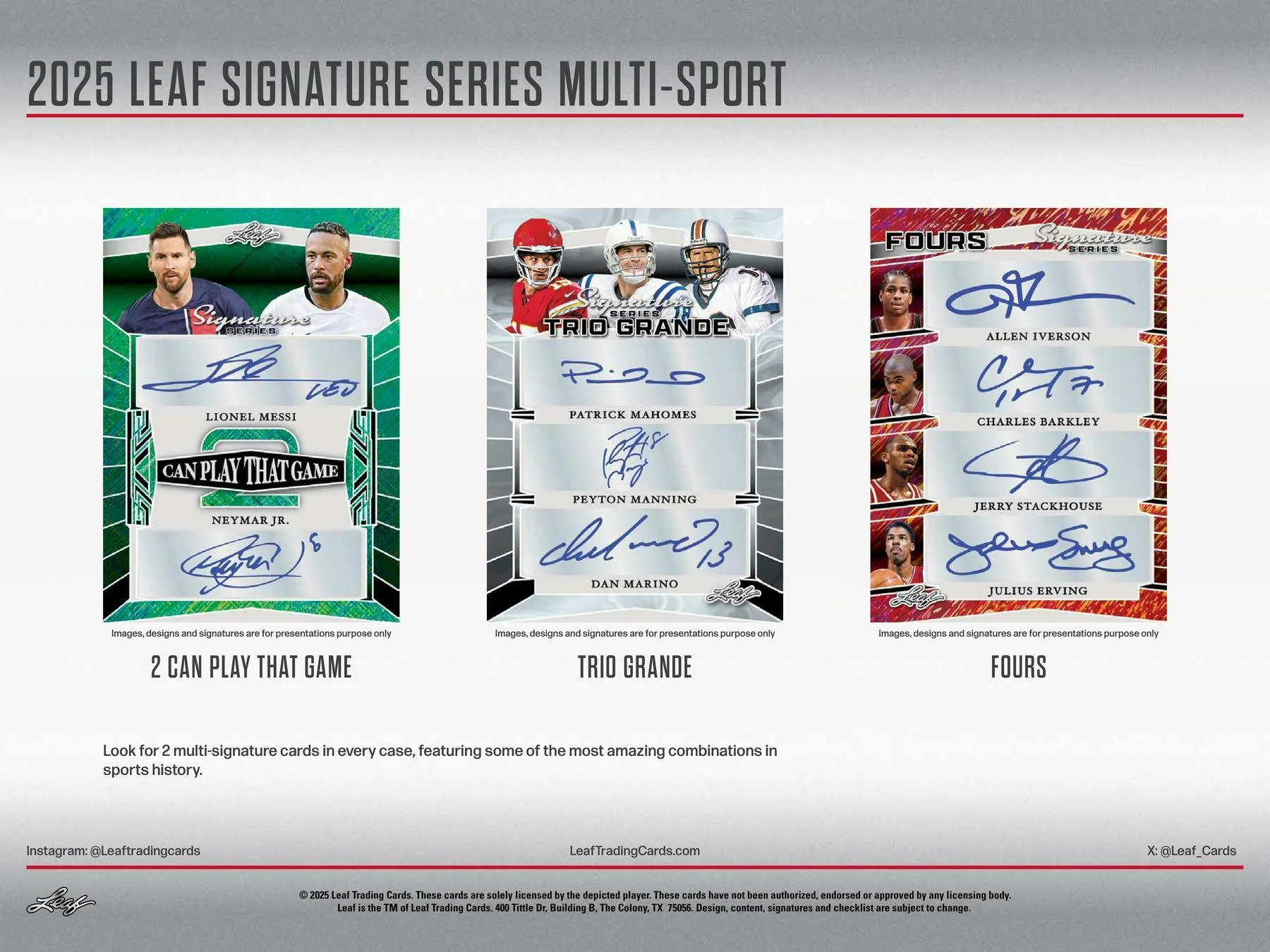 2025 Leaf Signature Series Multi-Sports Hobby - Image 5