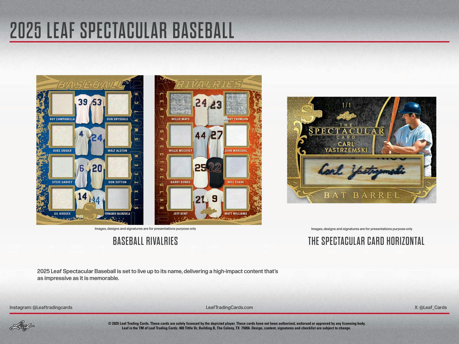 2025 Leaf Spectacular Baseball Hobby Box | Columbia Sports Cards - Image 10