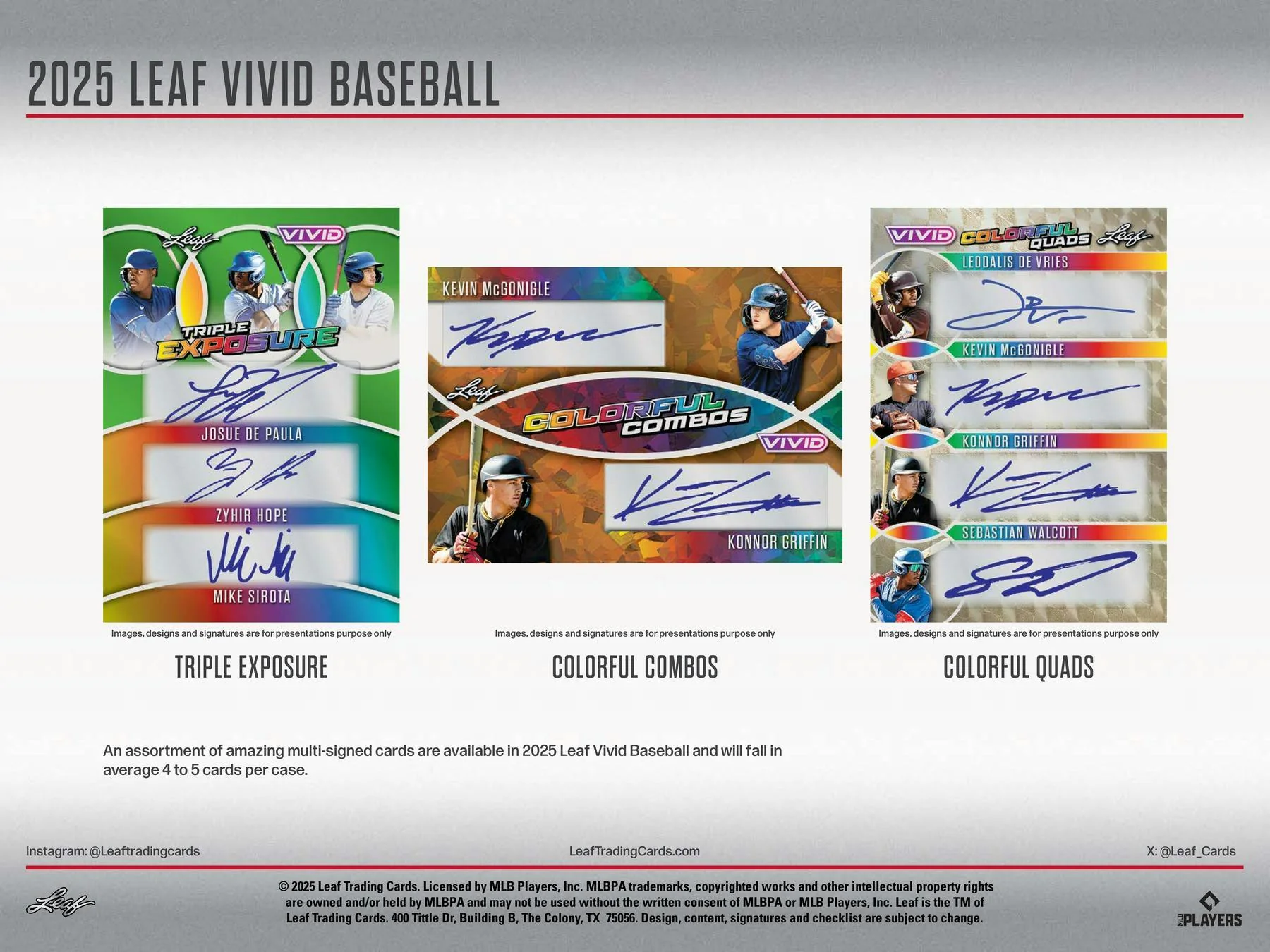 2025 Leaf Vivid Baseball Hobby Box | Columbia Sports Cards - Image 6
