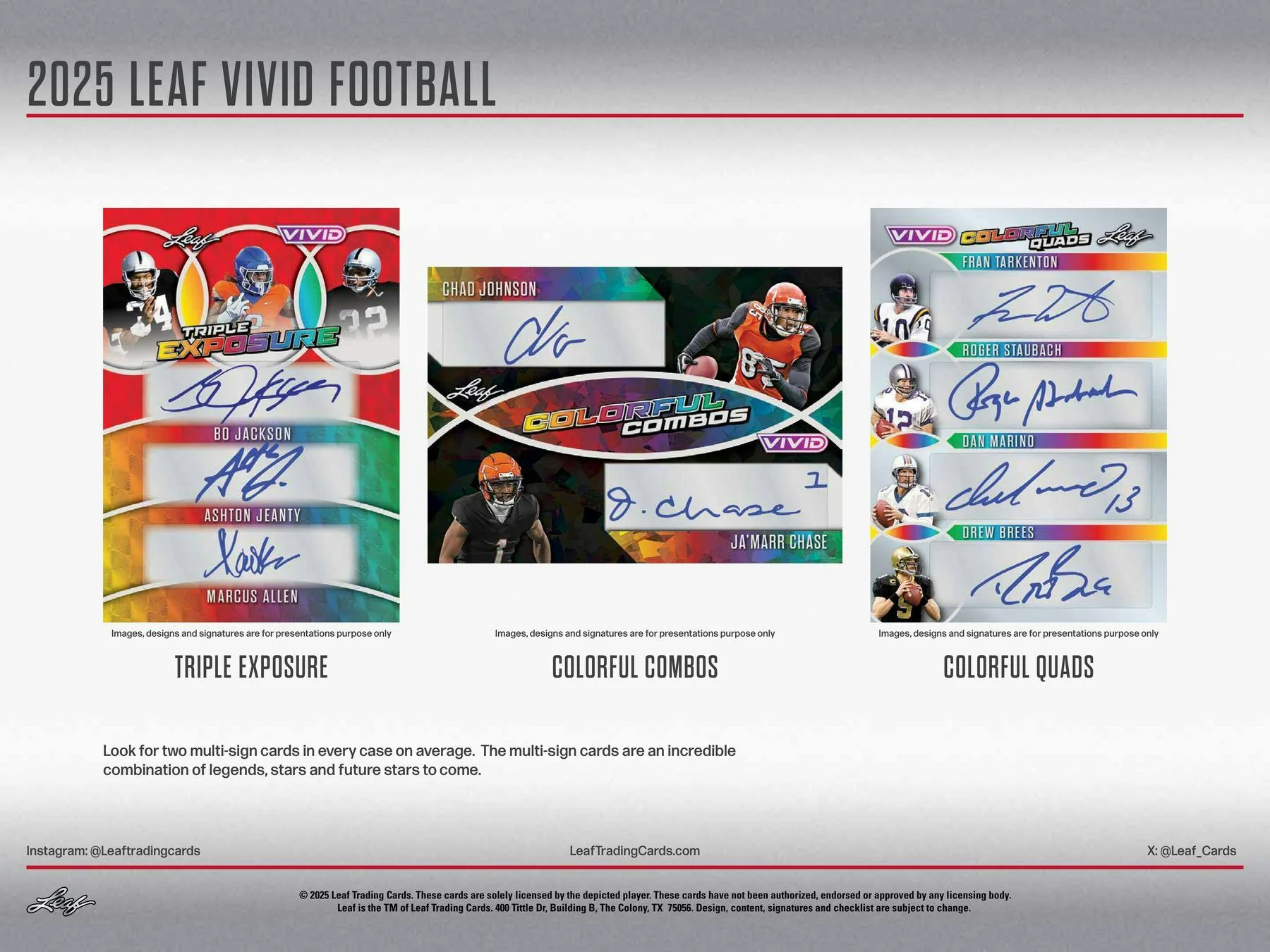 2025 Leaf Vivid Football Hobby Jumbo Box | Columbia Sports Cards - Image 7