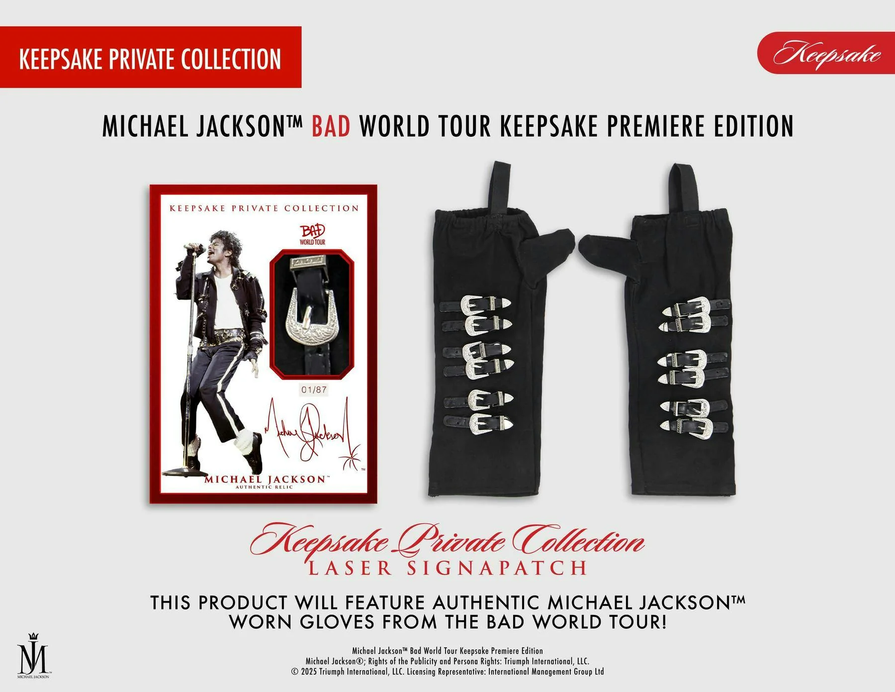 2025 Michael Jackson Bad World Tour Keepsake Premiere Edition Hobby Box | Columbia Sports Cards - Image 3