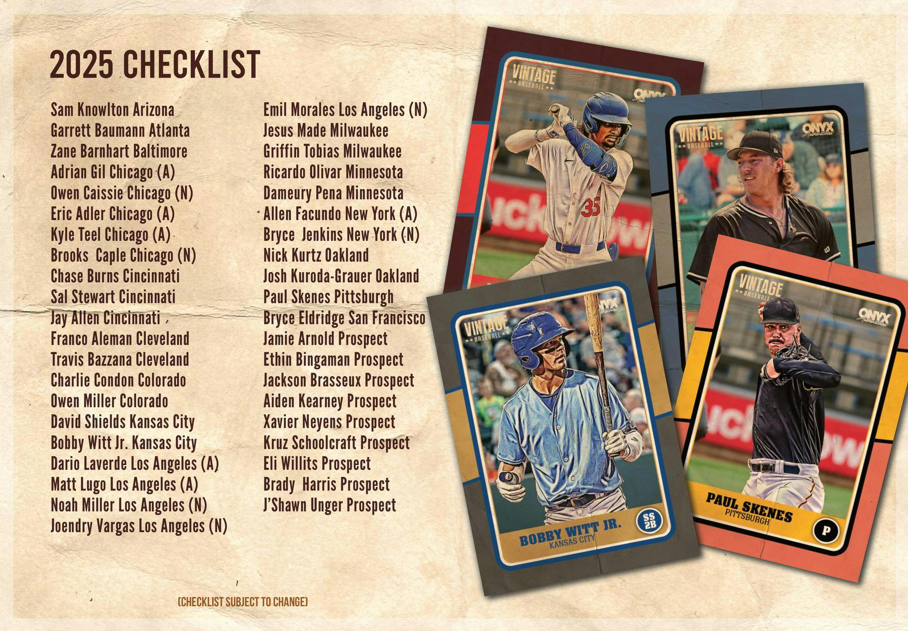2025 Onyx Vintage Baseball Hobby Box - Image 4