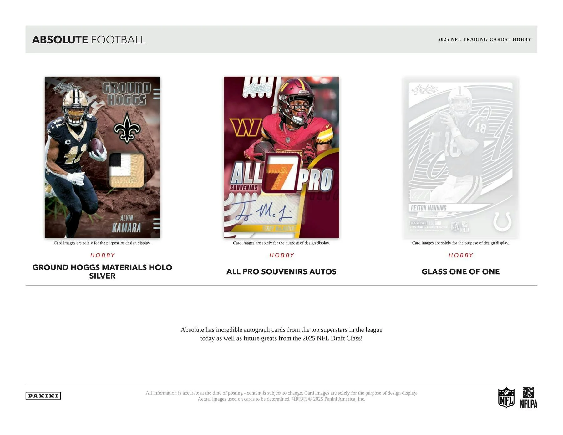 2025 Panini Absolute Football Hobby Box | Columbia Sports Cards - Image 3