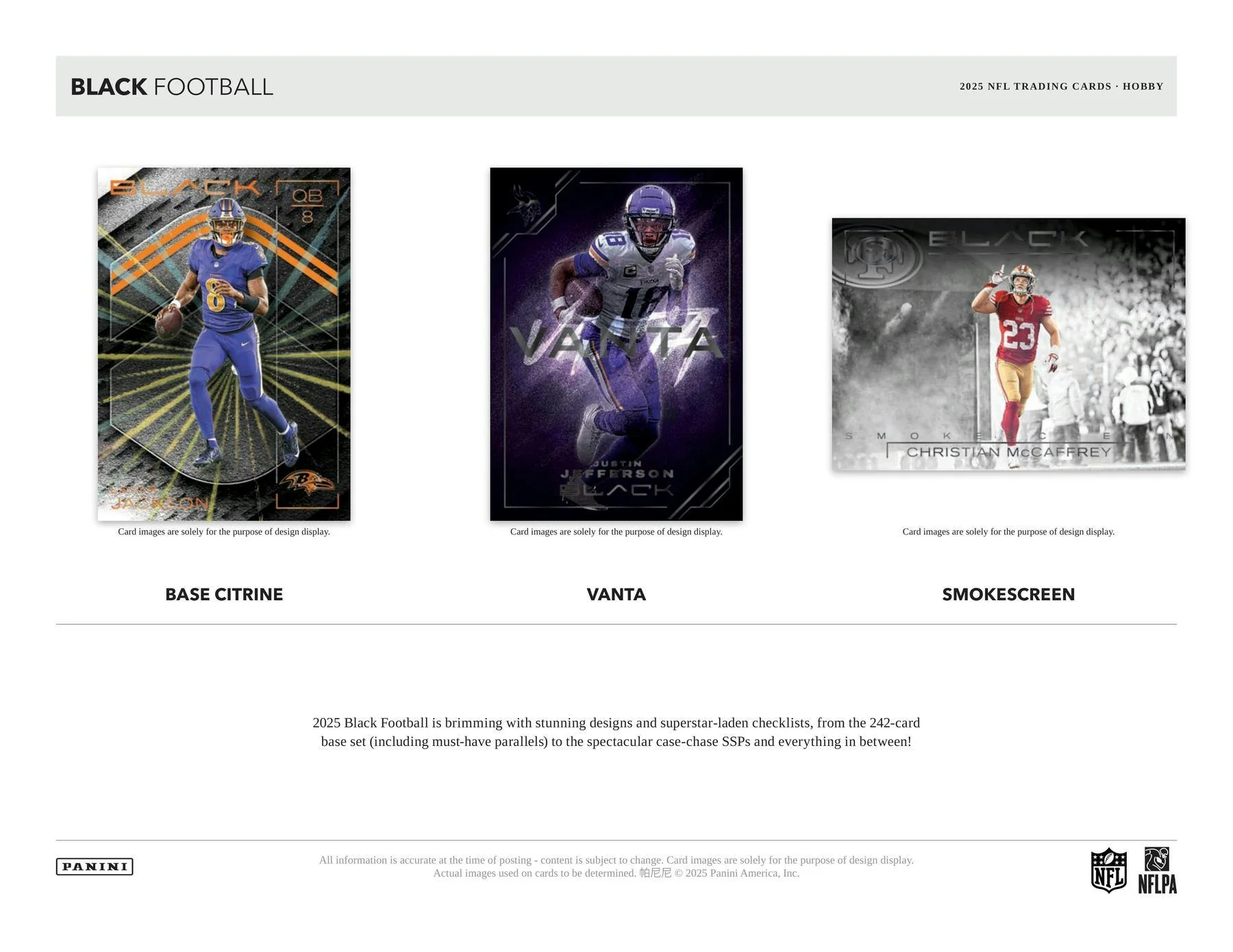 2025 Panini Black Football Hobby Box | Columbia Sports Cards - Image 3