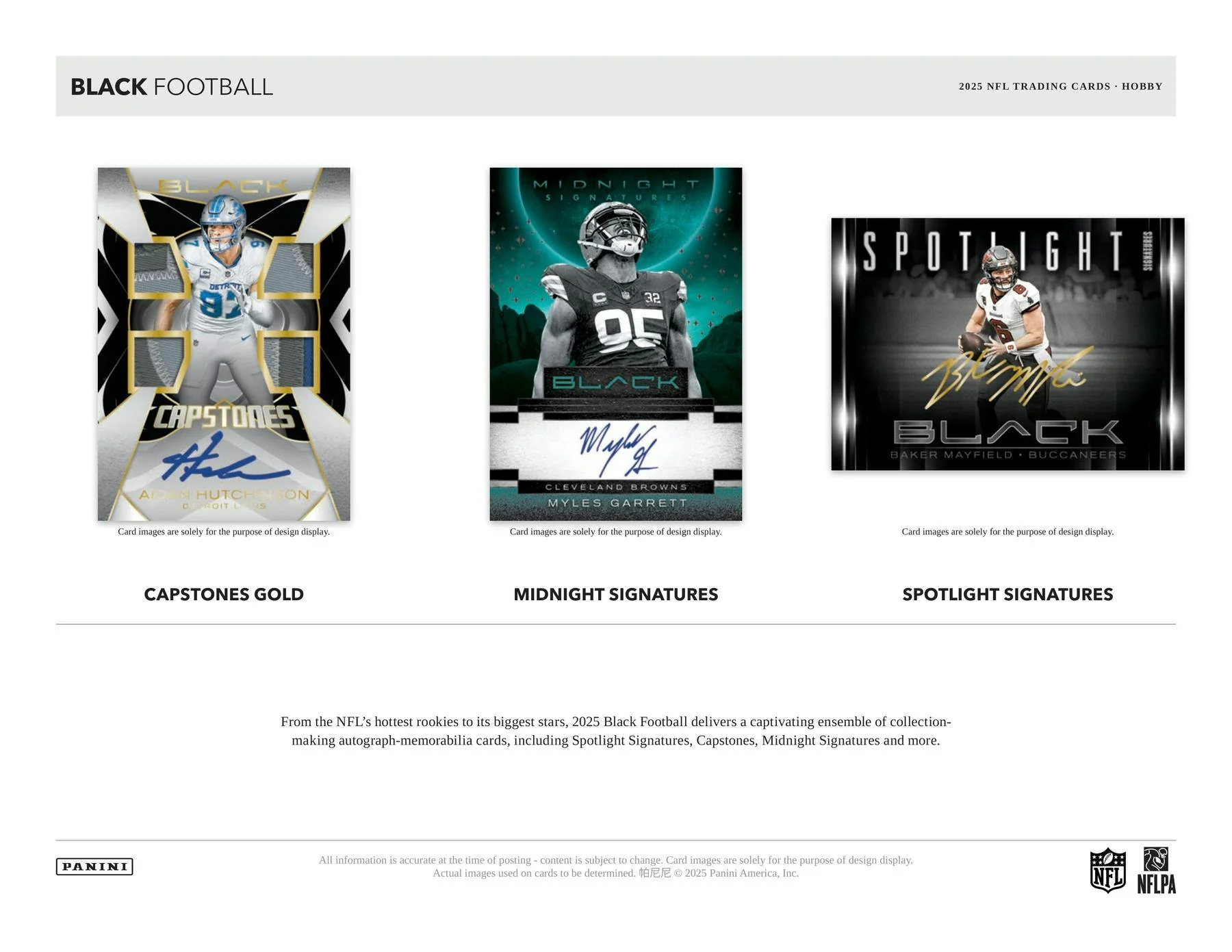 2025 Panini Black Football Hobby Box | Columbia Sports Cards - Image 4