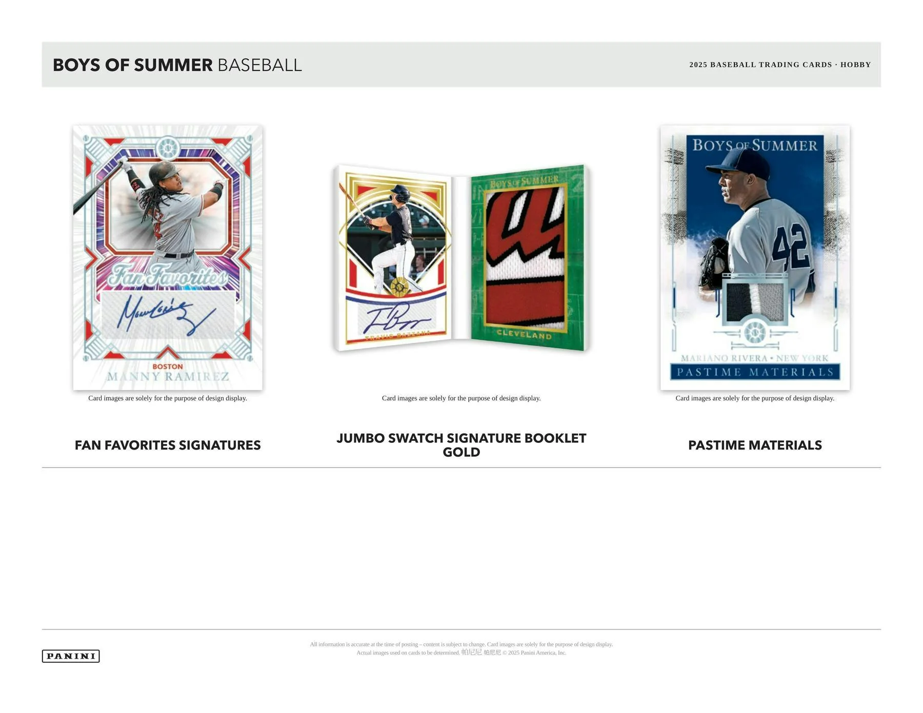 2025 Panini Boys of Summer Baseball Hobby Box | Columbia Sports Cards - Image 5