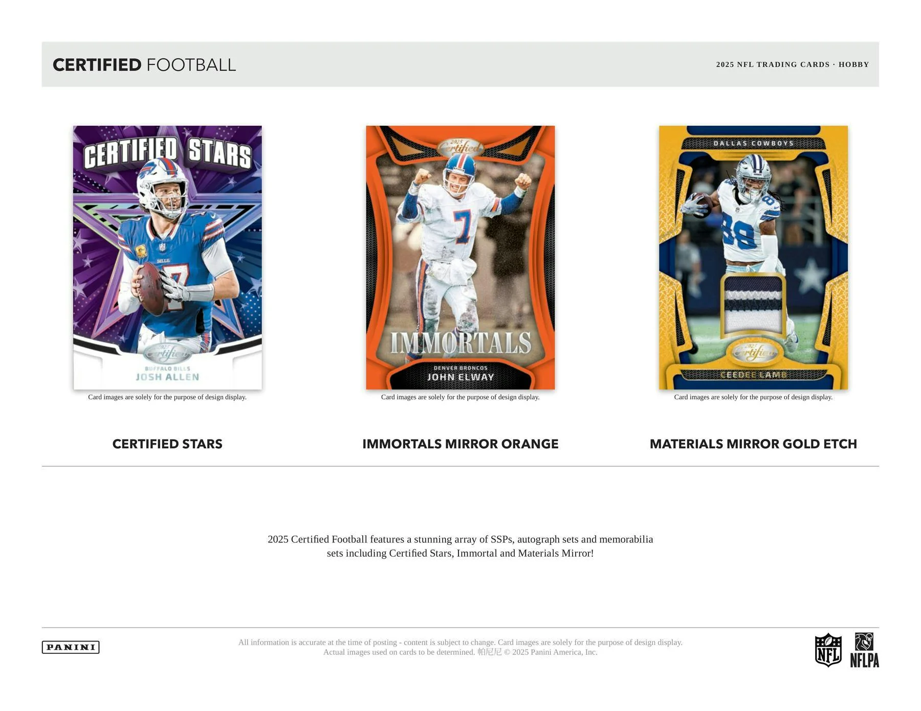 2025 Panini Certified Football Hobby Box | Columbia Sports Cards - Image 5