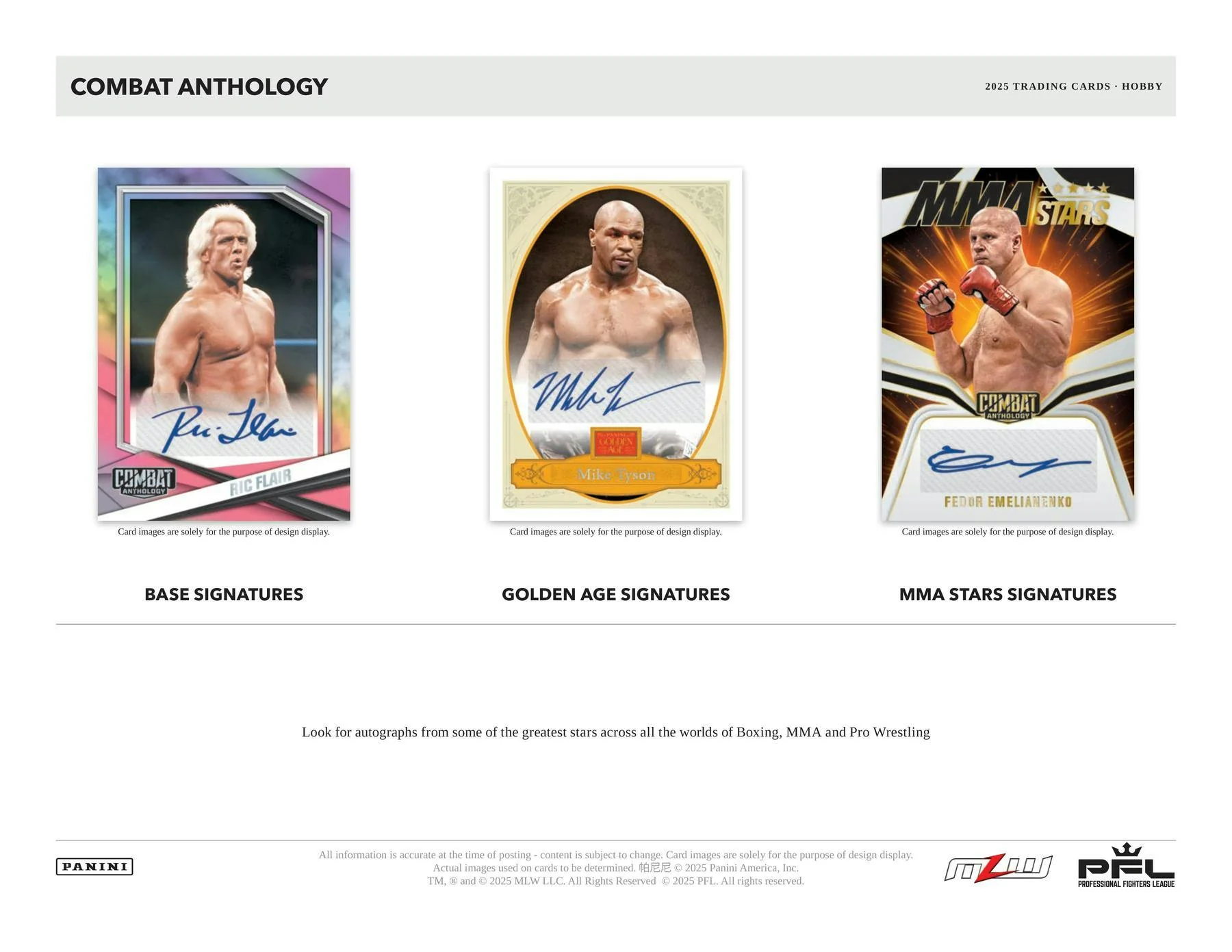 2025 Panini Combat Anthology Hobby Box | Columbia Sports Cards - Image 3