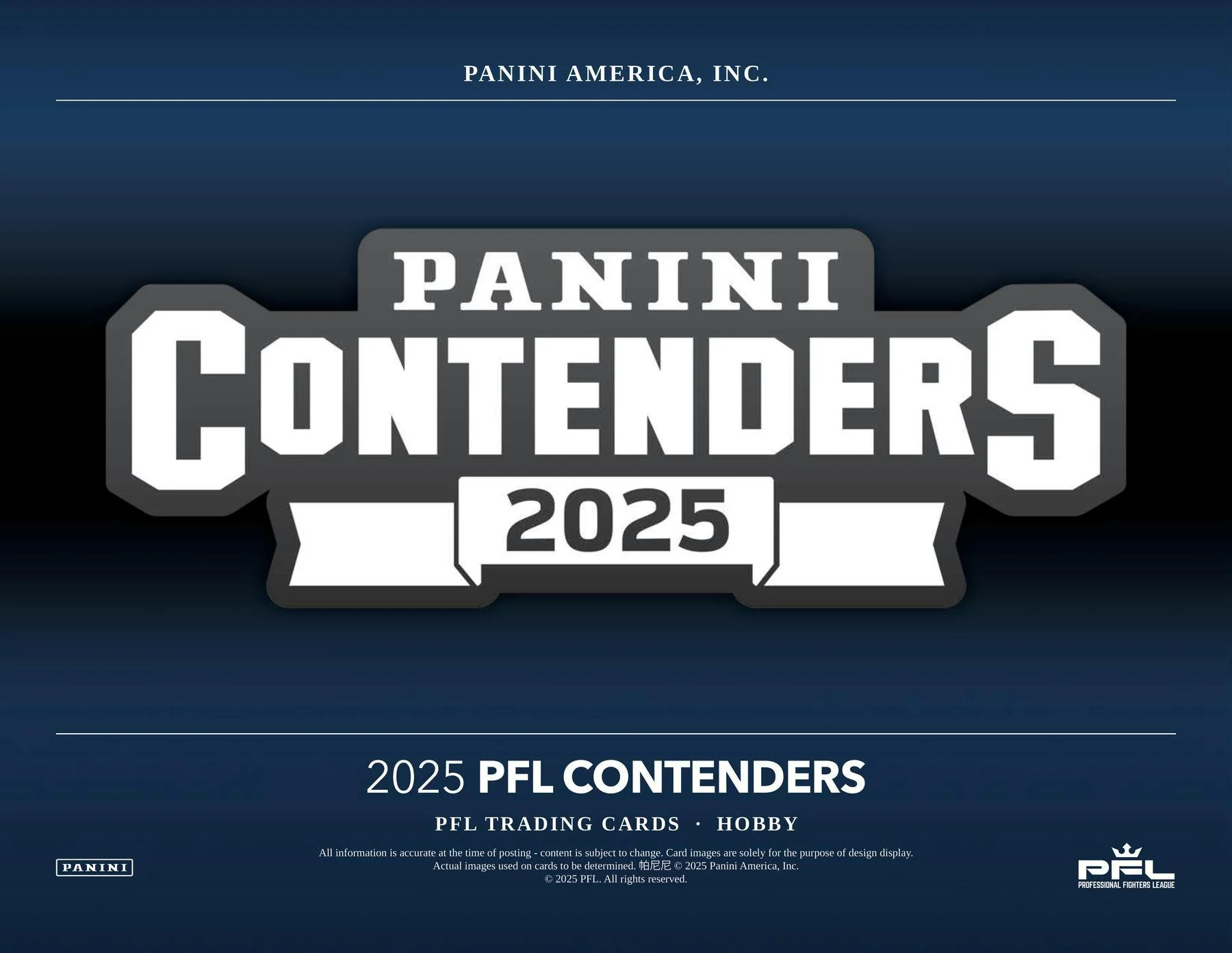 2025 Panini Contenders Professional Fighters League PFL Hobby Box | Columbia Sports Cards & More - Image 3