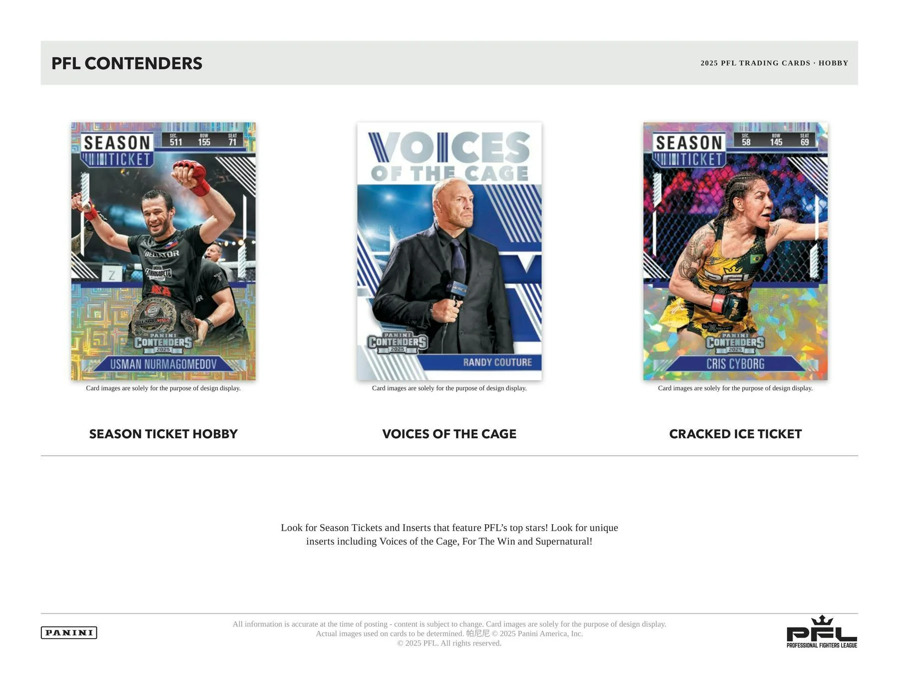 2025 Panini Contenders Professional Fighters League PFL Hobby Box | Columbia Sports Cards & More - Image 4