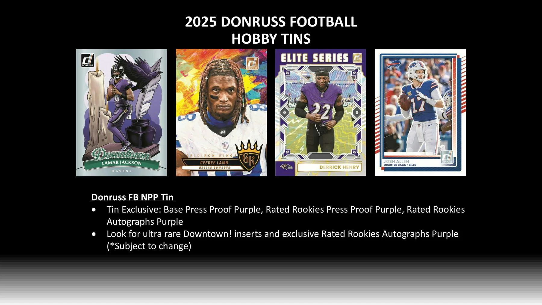 2025 Panini Donruss Football Winter Holiday Tin | Columbia Sports Cards - Image 2