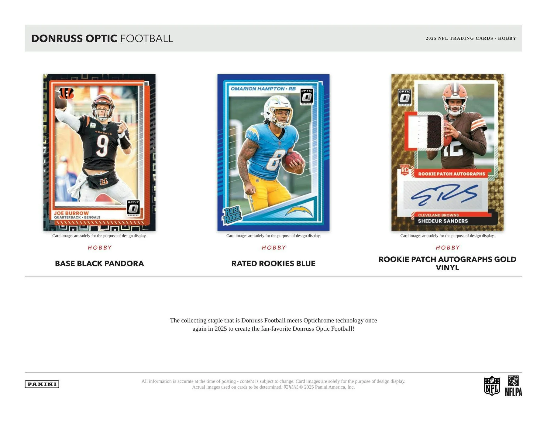 2025 Panini Donruss Optic Football Hobby Box | Columbia Sports Cards - Image 2