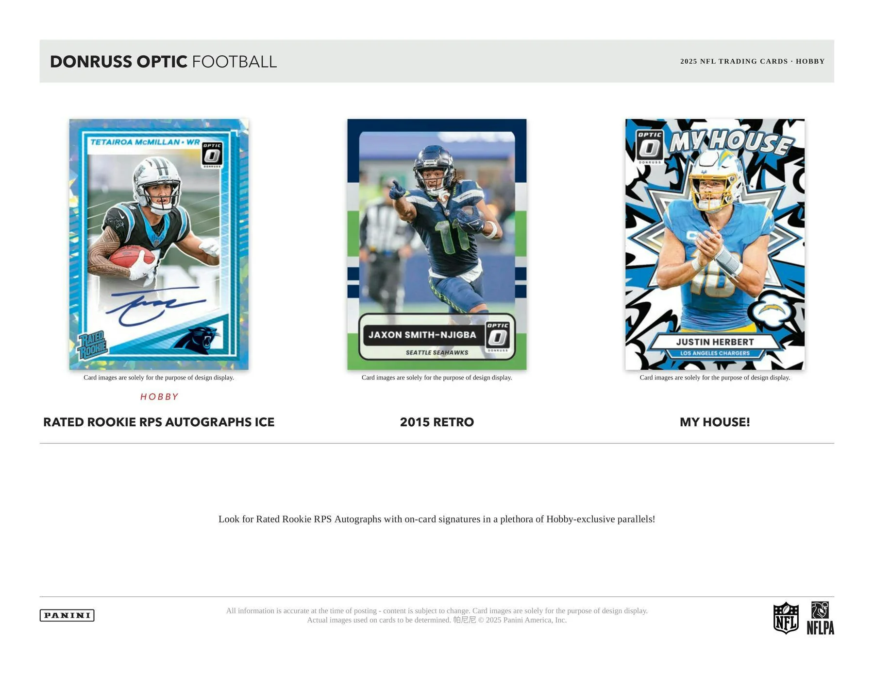 2025 Panini Donruss Optic Football Hobby Box | Columbia Sports Cards - Image 3