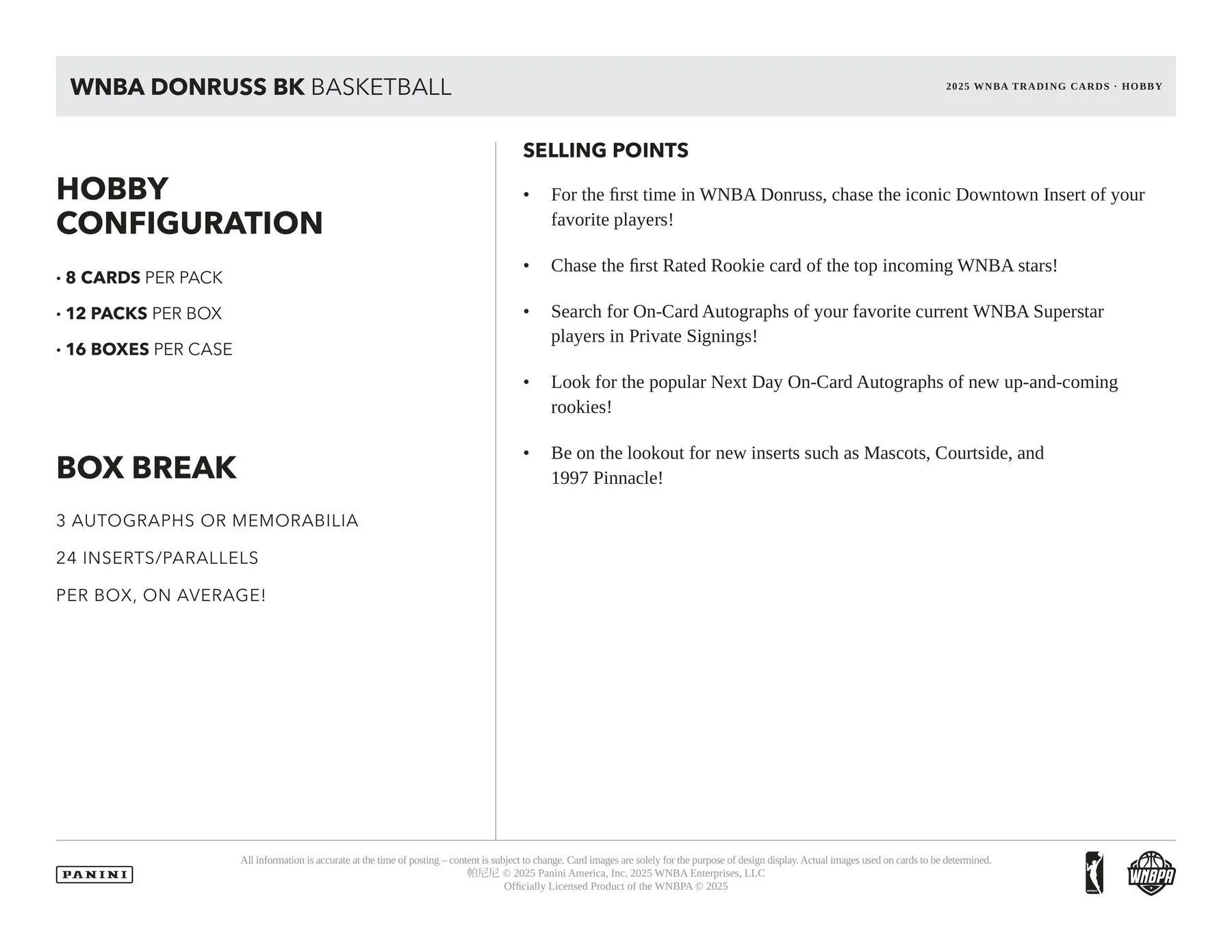 2025 Panini Donruss WNBA Basketball Hobby Box - Image 5