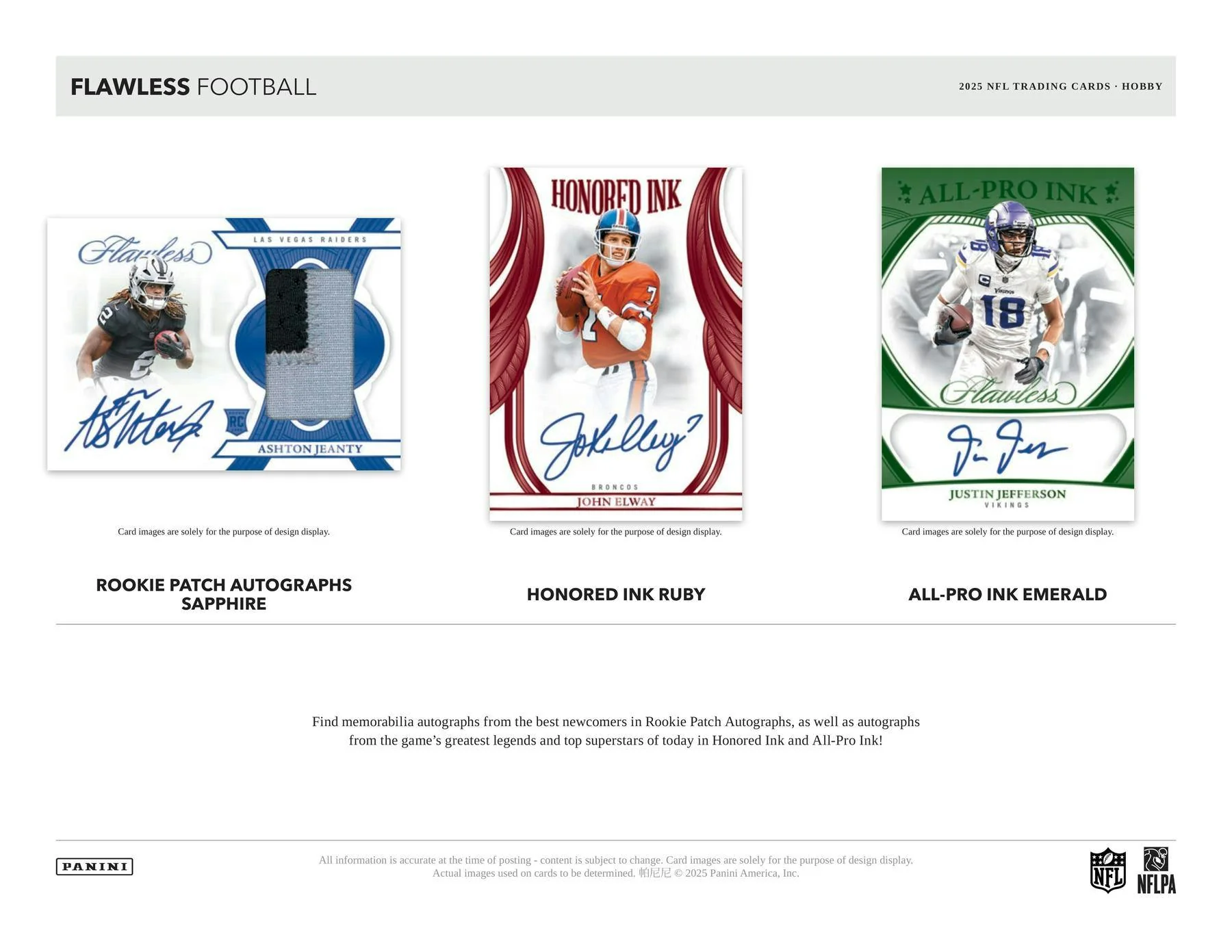 2025 Panini Flawless Football Hobby Box - Image 5
