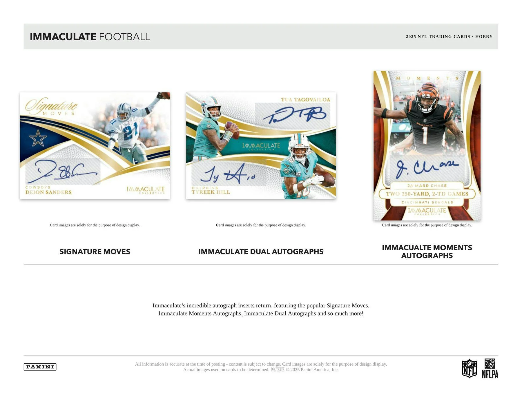 2025 Panini Immaculate Football Hobby Box | Columbia Sports Cards - Image 5