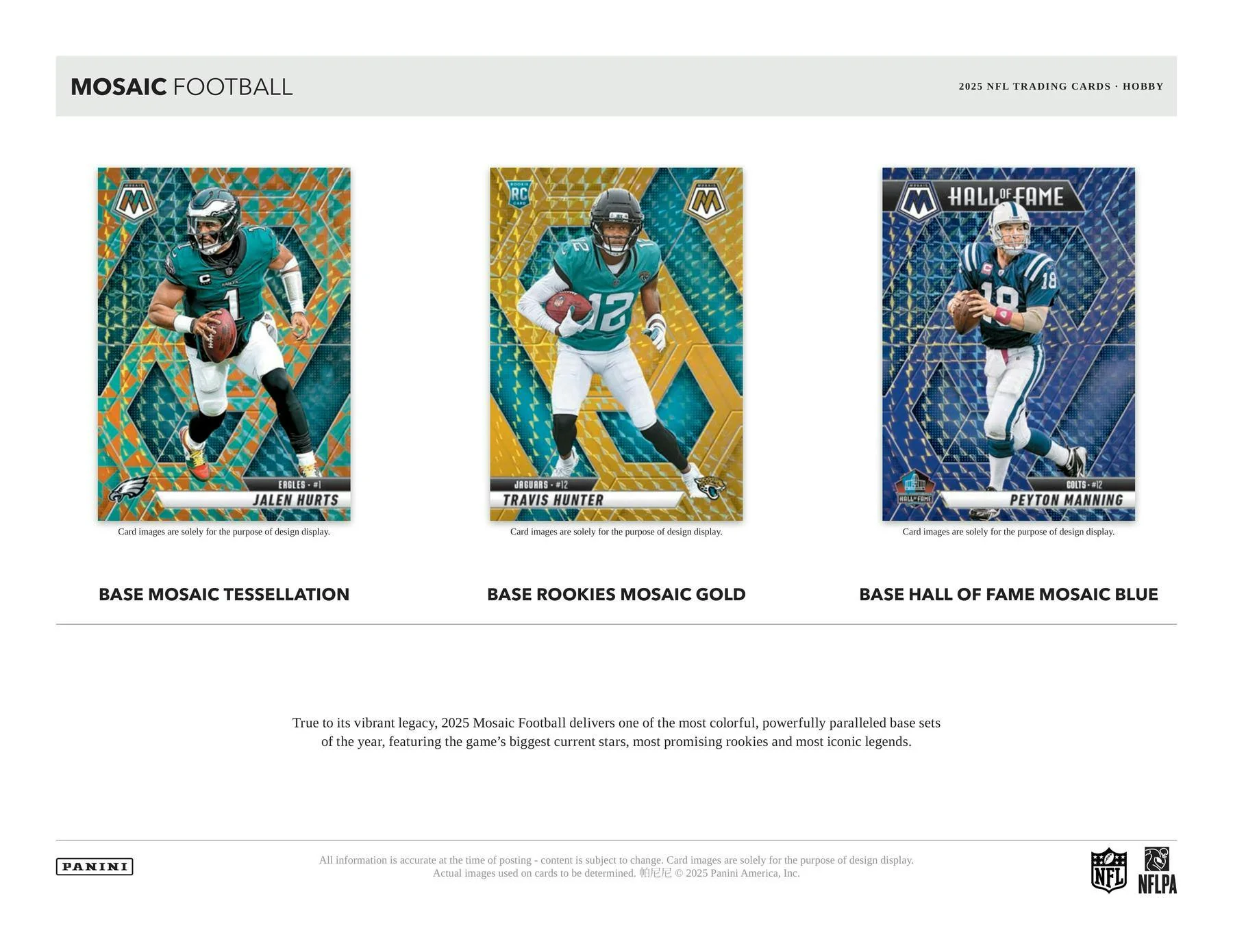 2025 Panini Mosaic Football Hobby Box | Columbia Sports Cards - Image 3